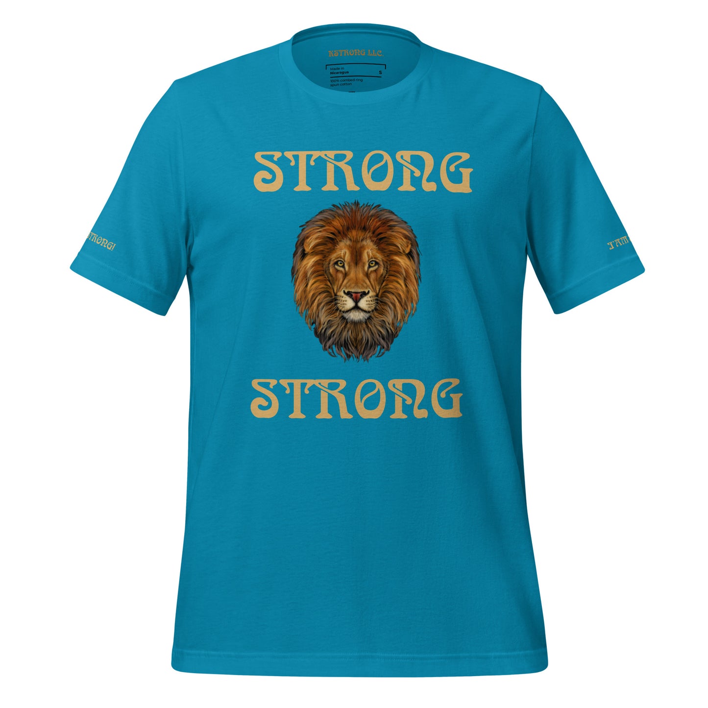 “IAM STRONG”Unisex T-shirt W/Bronze Font
