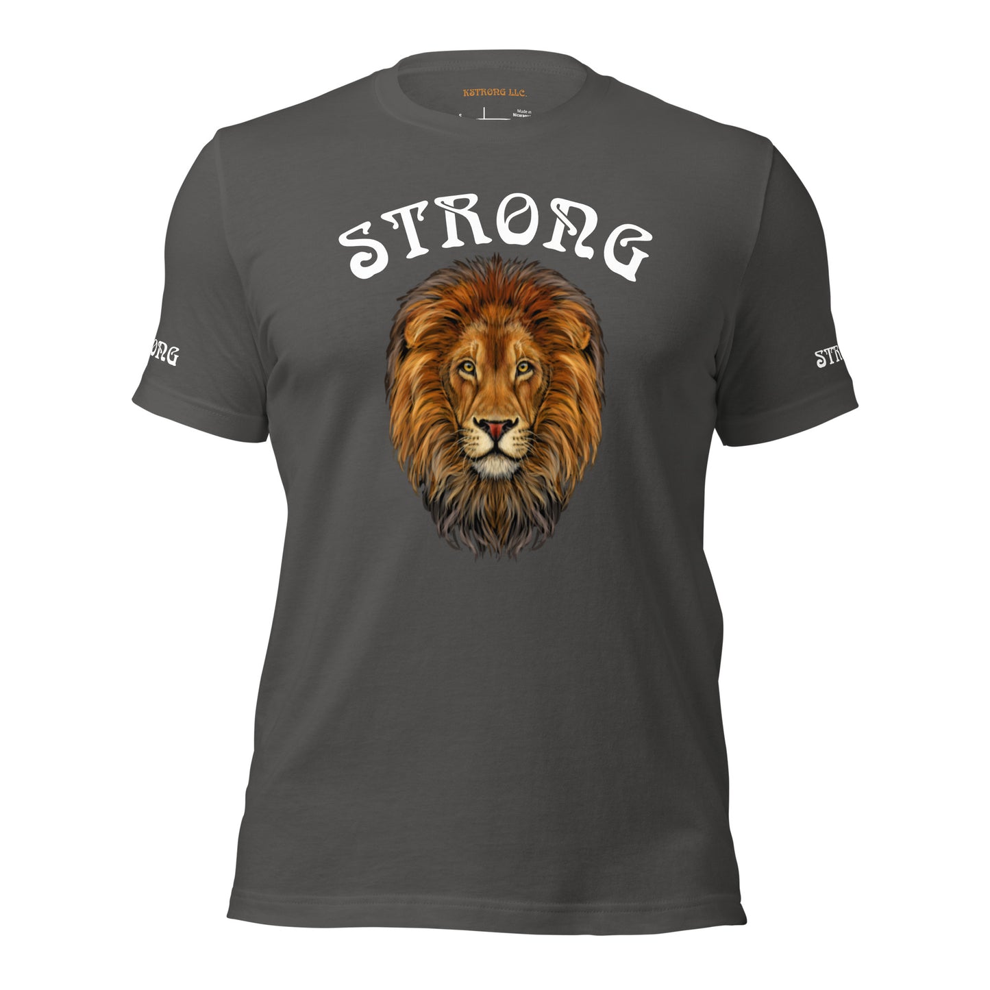 “STRONG”Men’s T-Shirt W/White Arch Font