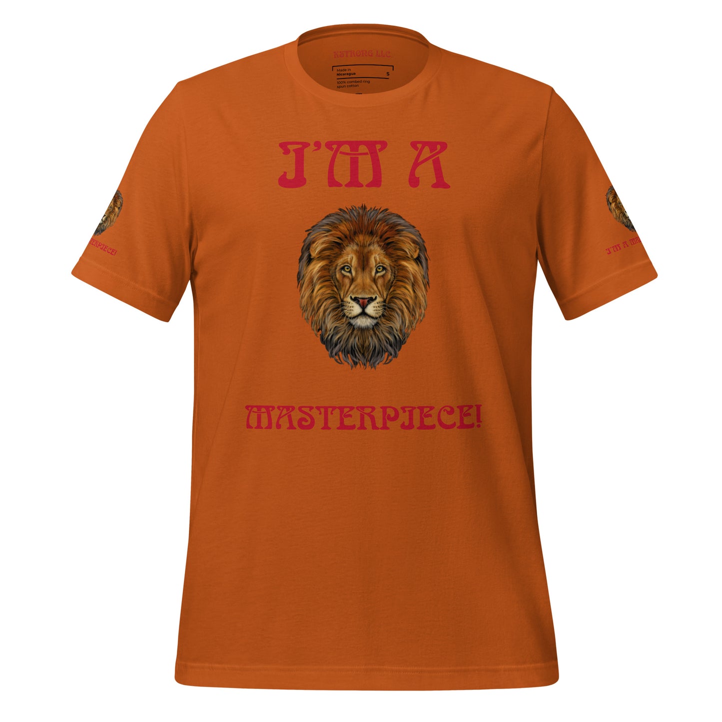 I’M A MASTERPIECE!"Unisex T-Shirt W/Red Font