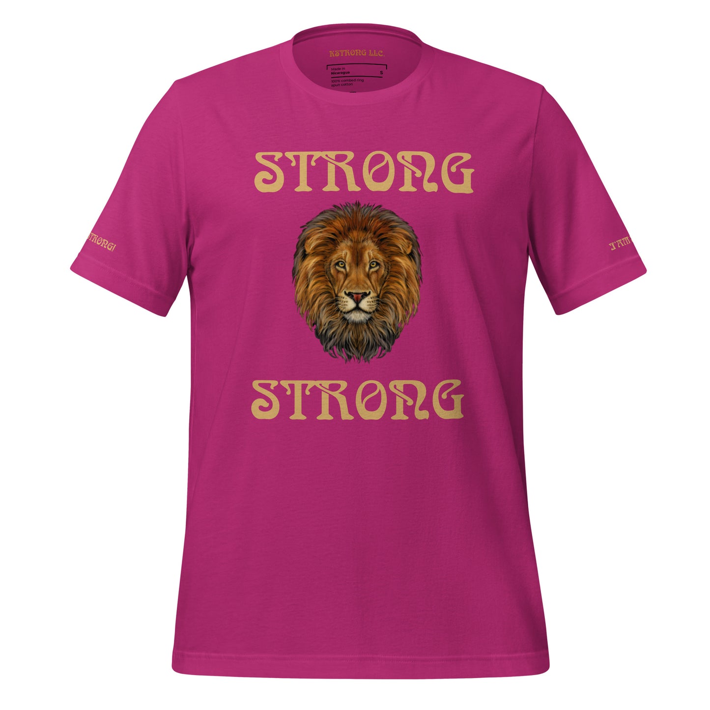 “IAM STRONG”Unisex T-shirt W/Bronze Font