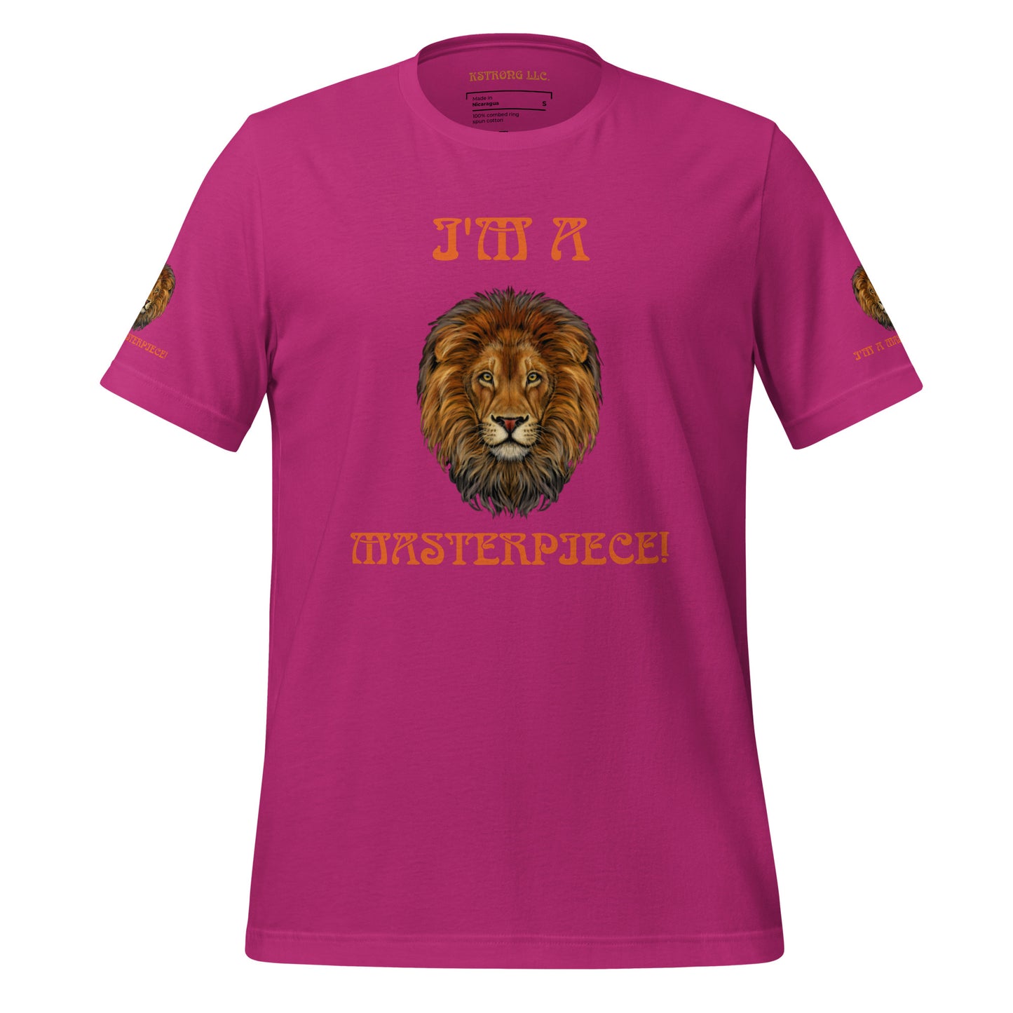 “I’M A MASTERPIECE!”Unisex T-Shirt W/Orange Font