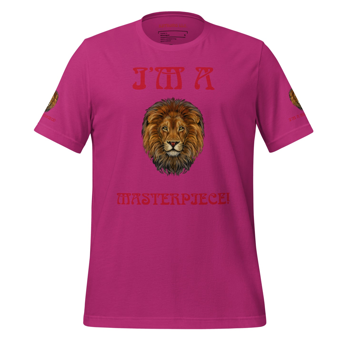 I’M A MASTERPIECE!"Unisex T-Shirt W/Red Font