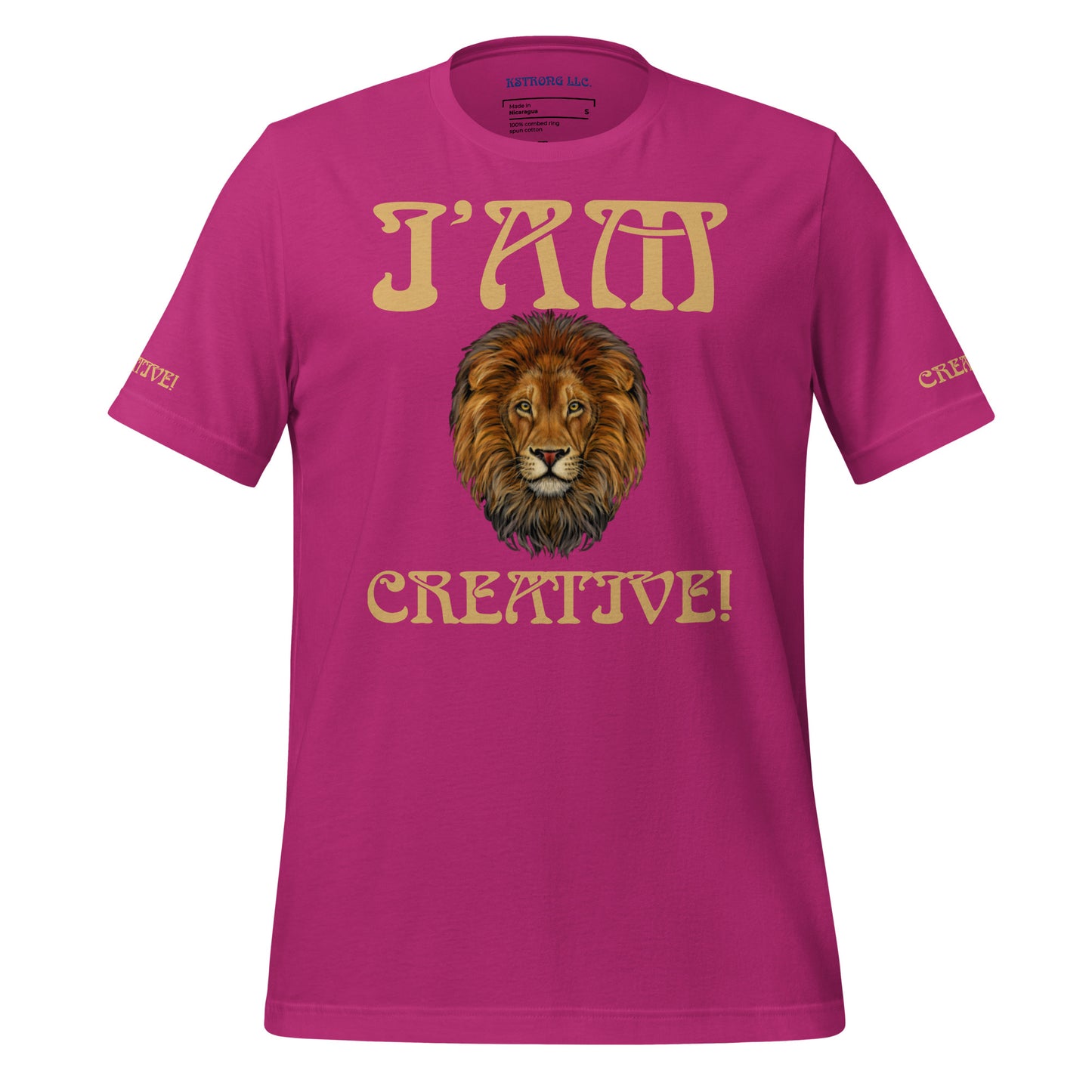 “I’AM CREATIVE!”Unisex T-Shirt W/Fawn Font