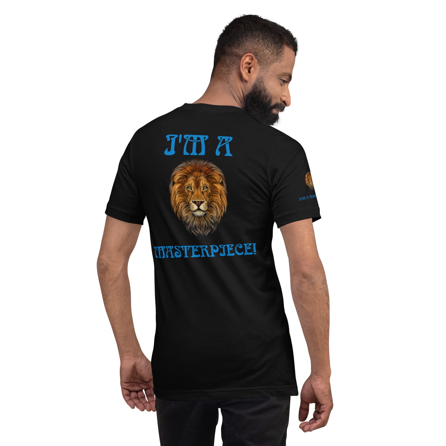 I’M A MASTERPIECE!"Unisex T-Shirt W/Blue Font