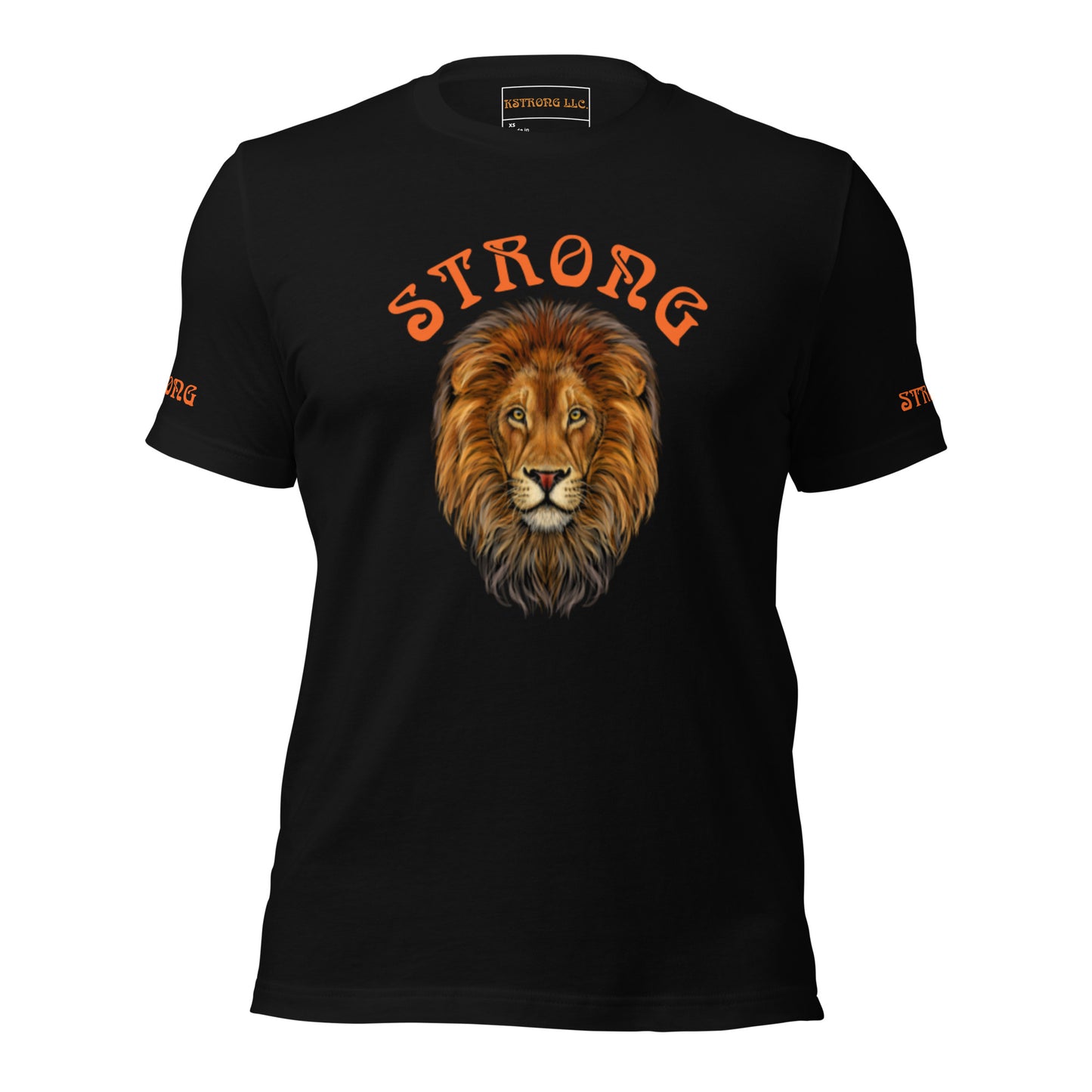 “STRONG”Men’s T-Shirt W/Orange Arch Font