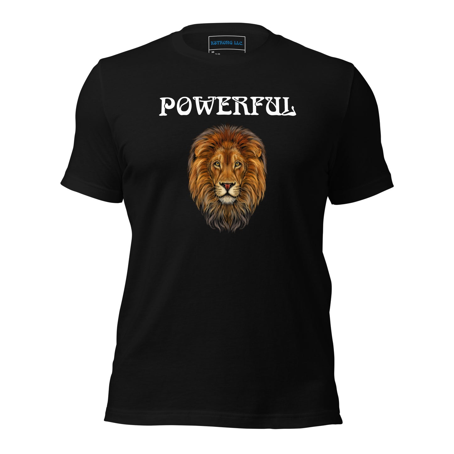 “POWERFUL”Unisex T-Shirt W/White Font