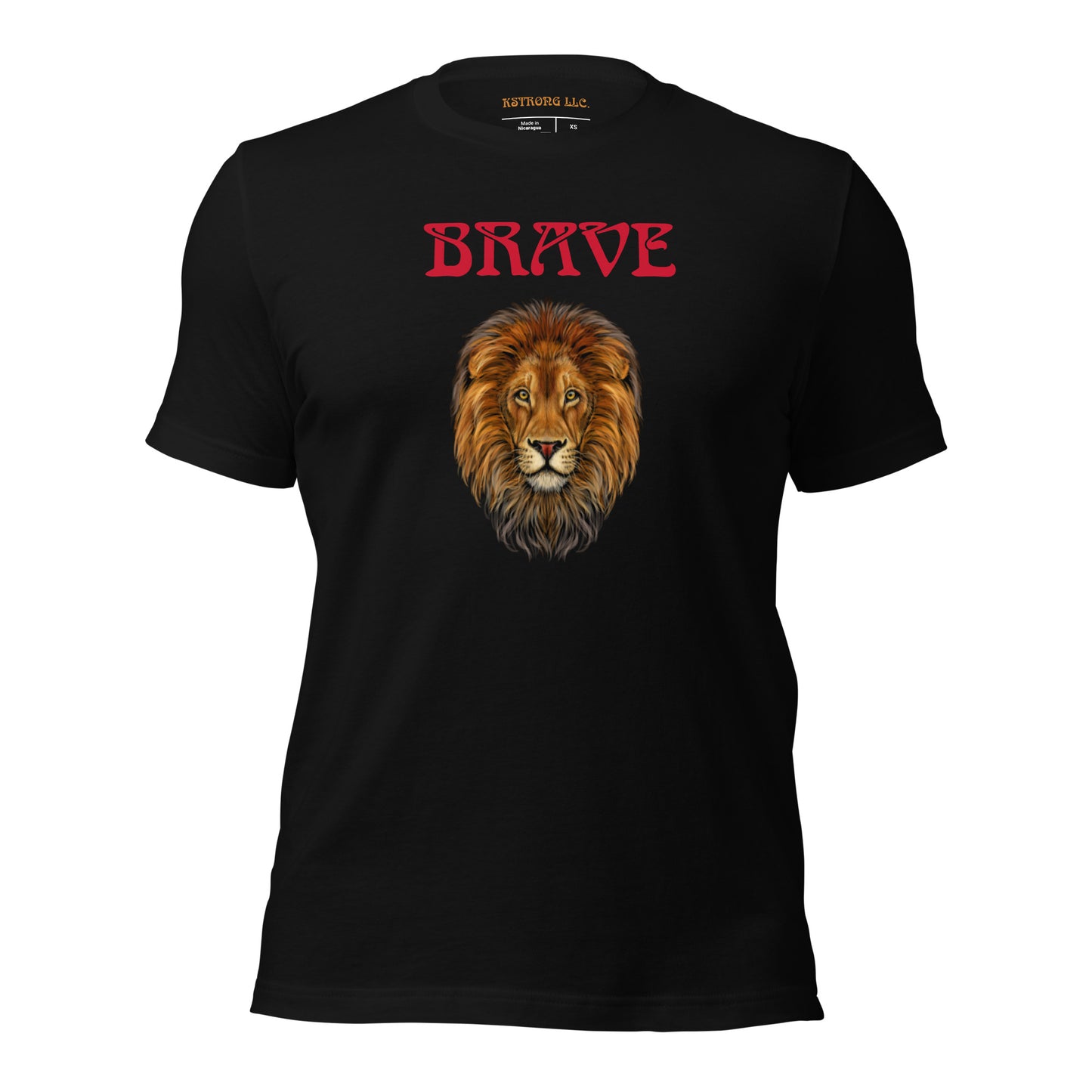 “BRAVE”Unisex T-Shirt W/Red Font