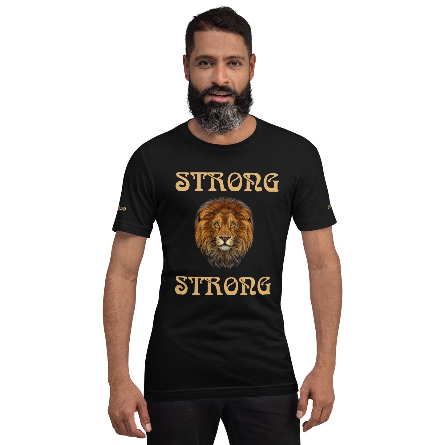 “IAM STRONG”Unisex T-shirt W/Bronze Font