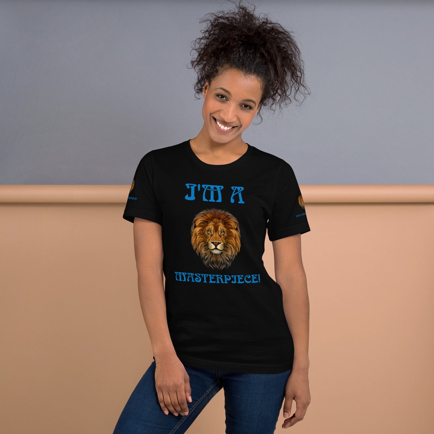 I’M A MASTERPIECE!"Unisex T-Shirt W/Blue Font