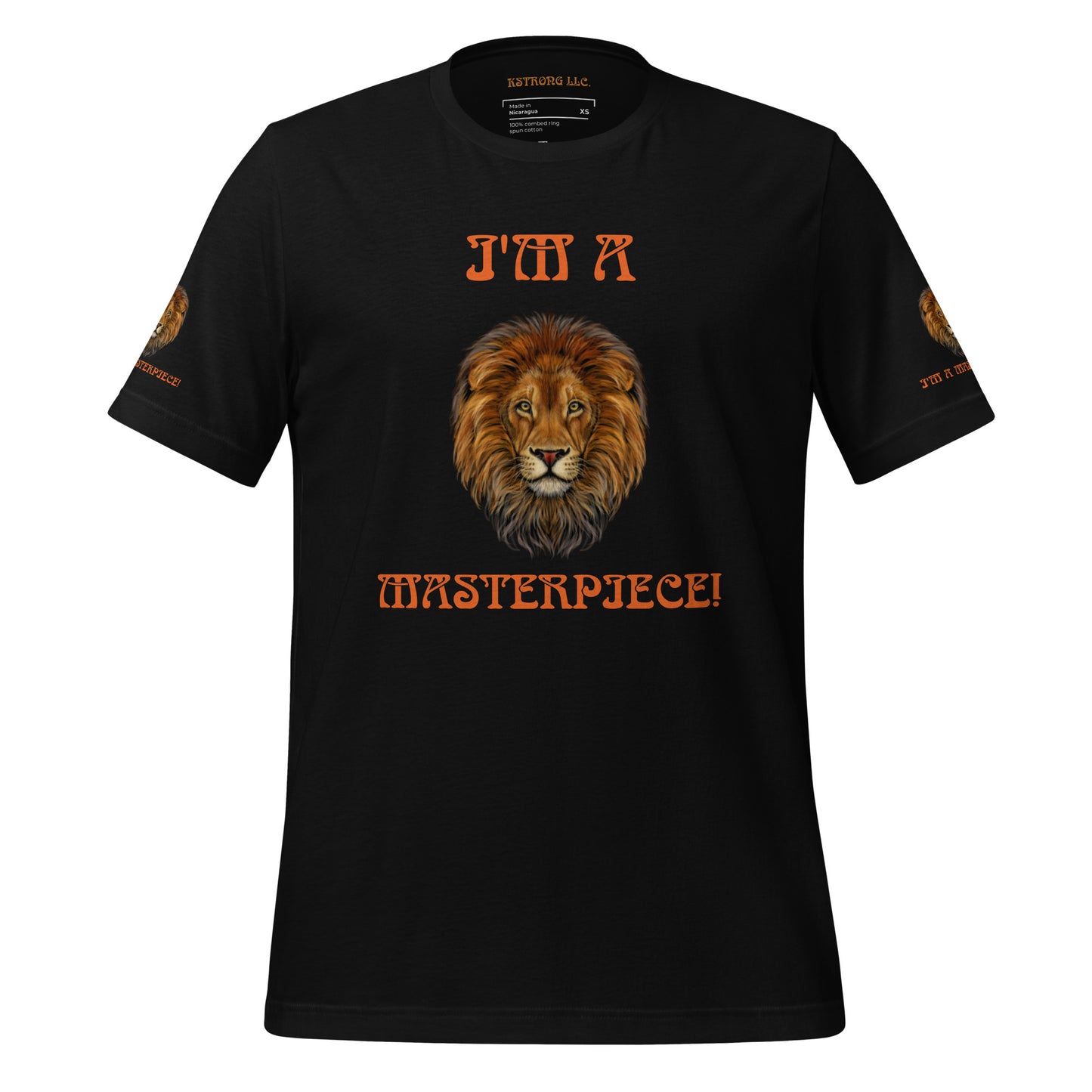 “I’M A MASTERPIECE!”Unisex T-Shirt W/Orange Font