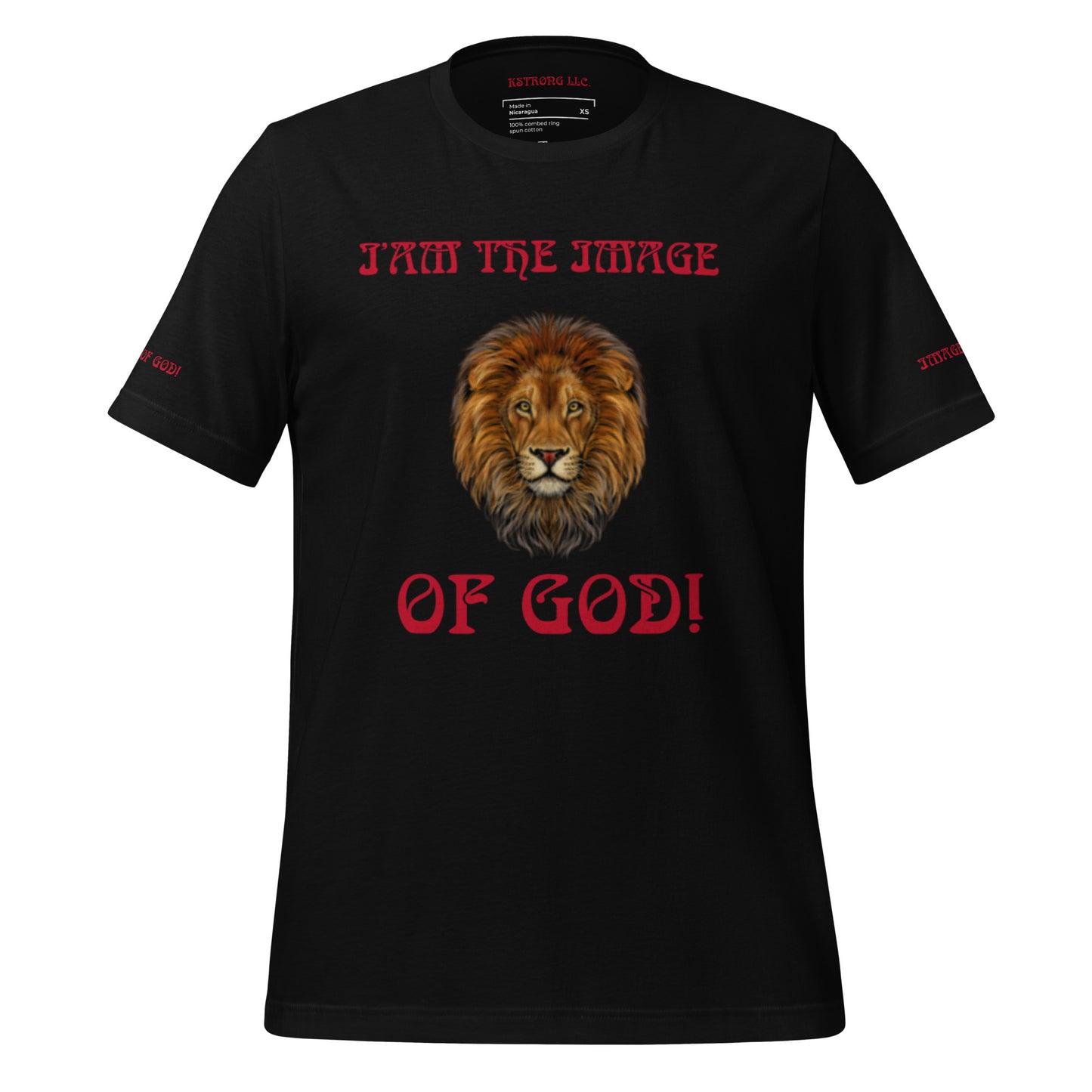 “I’AM THE IMAGE OF GOD!”Unisex T-Shirt W/Red Font