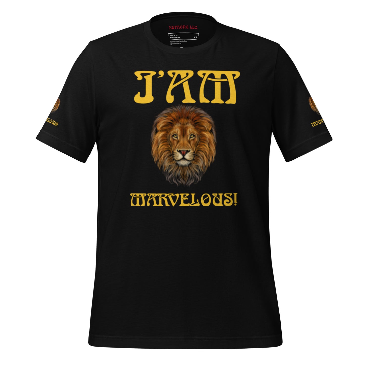 “I’AM MARVELOUS!” Unisex T-Shirt W/Yellow Font