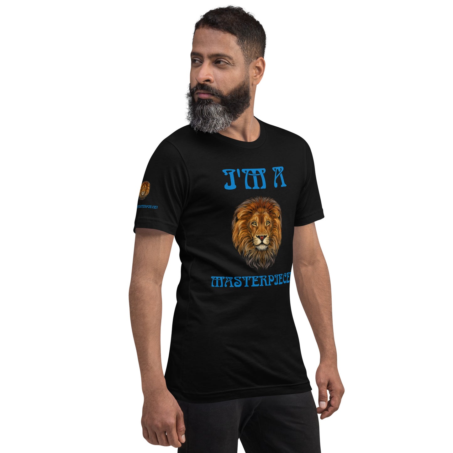 I’M A MASTERPIECE!"Unisex T-Shirt W/Blue Font