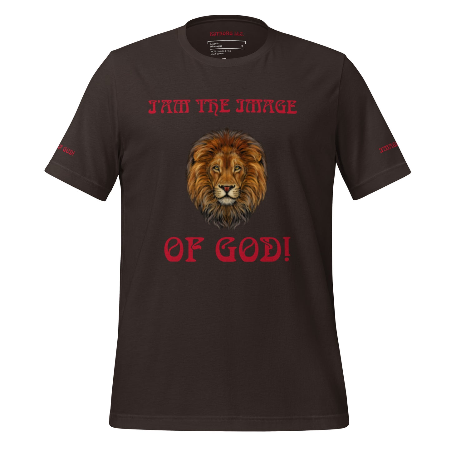 “I’AM THE IMAGE OF GOD!”Unisex T-Shirt W/Red Font