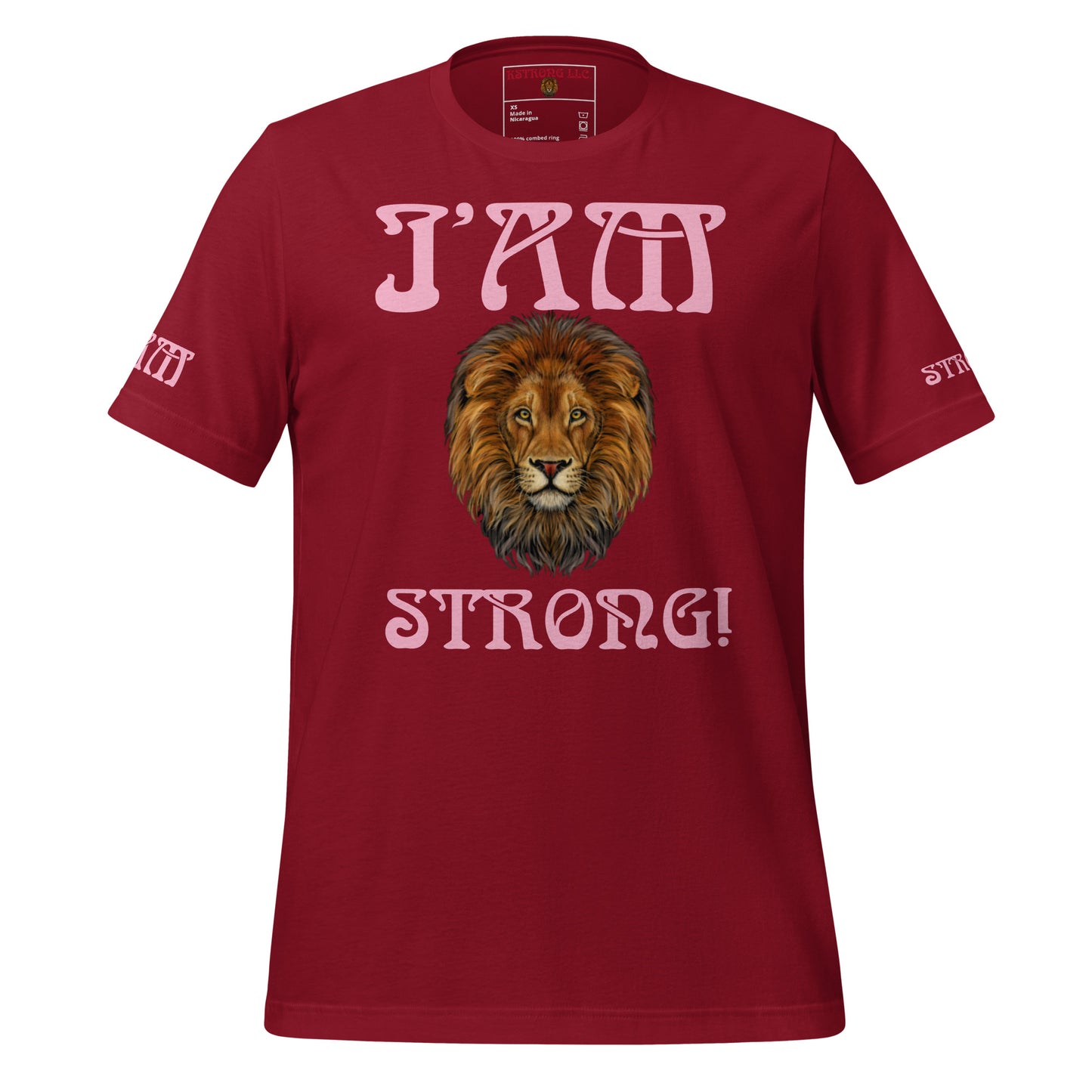 “I’AM STRONG!”Unisex T-Shirt W/Cotton Candy Font