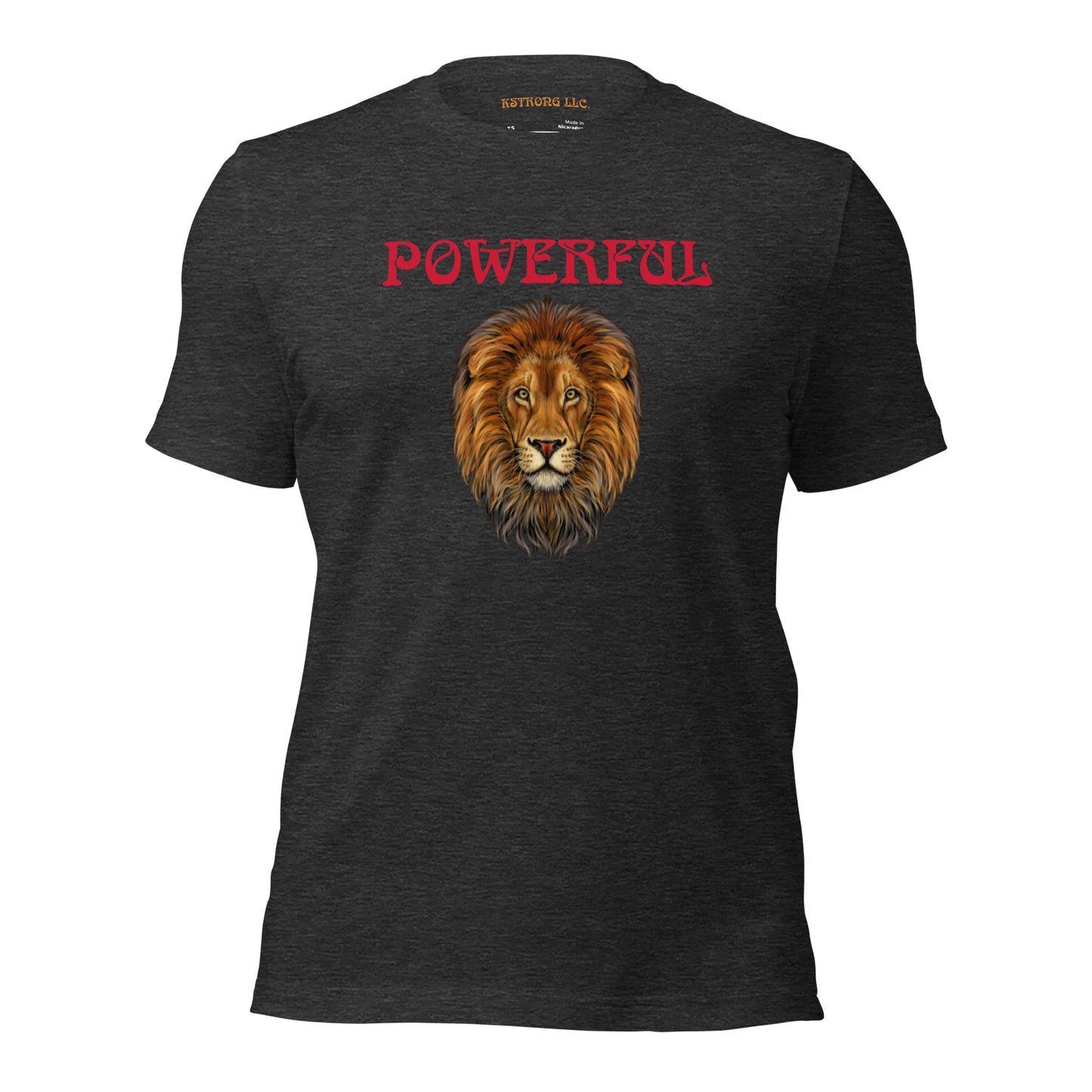 “POWERFUL”Unisex T-Shirt W/Red Font