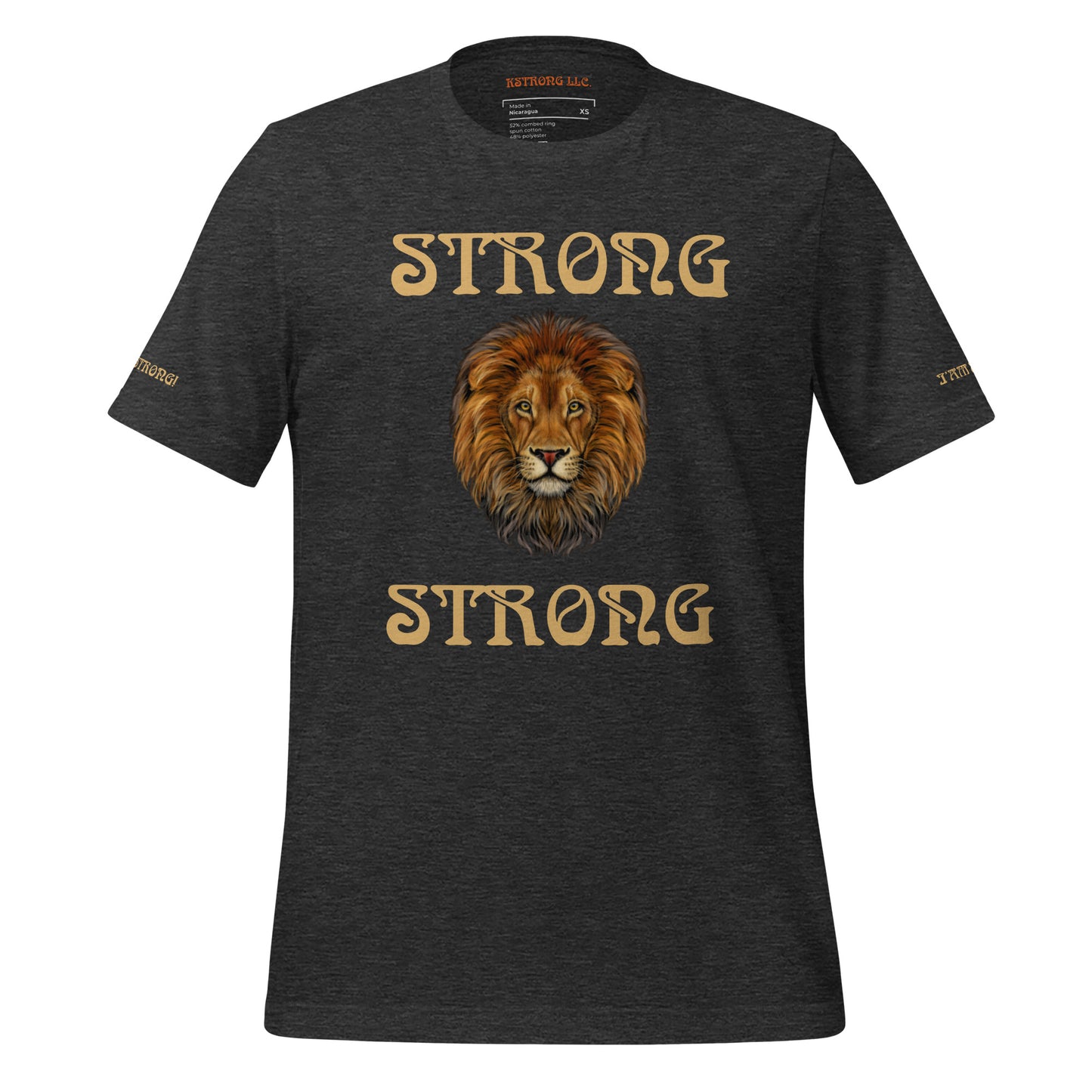 “IAM STRONG”Unisex T-shirt W/Bronze Font