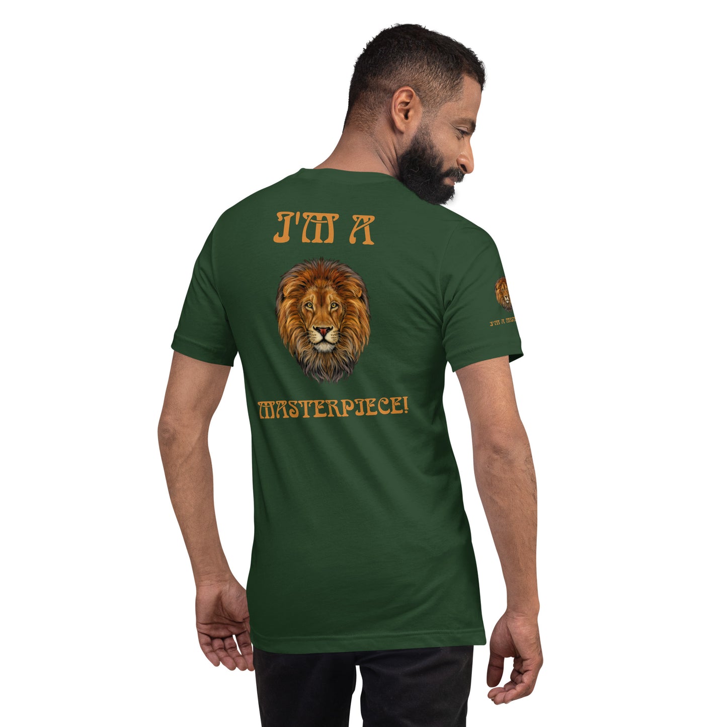 “I’M A MASTERPIECE!"Unisex T-Shirt W/Bronze Font