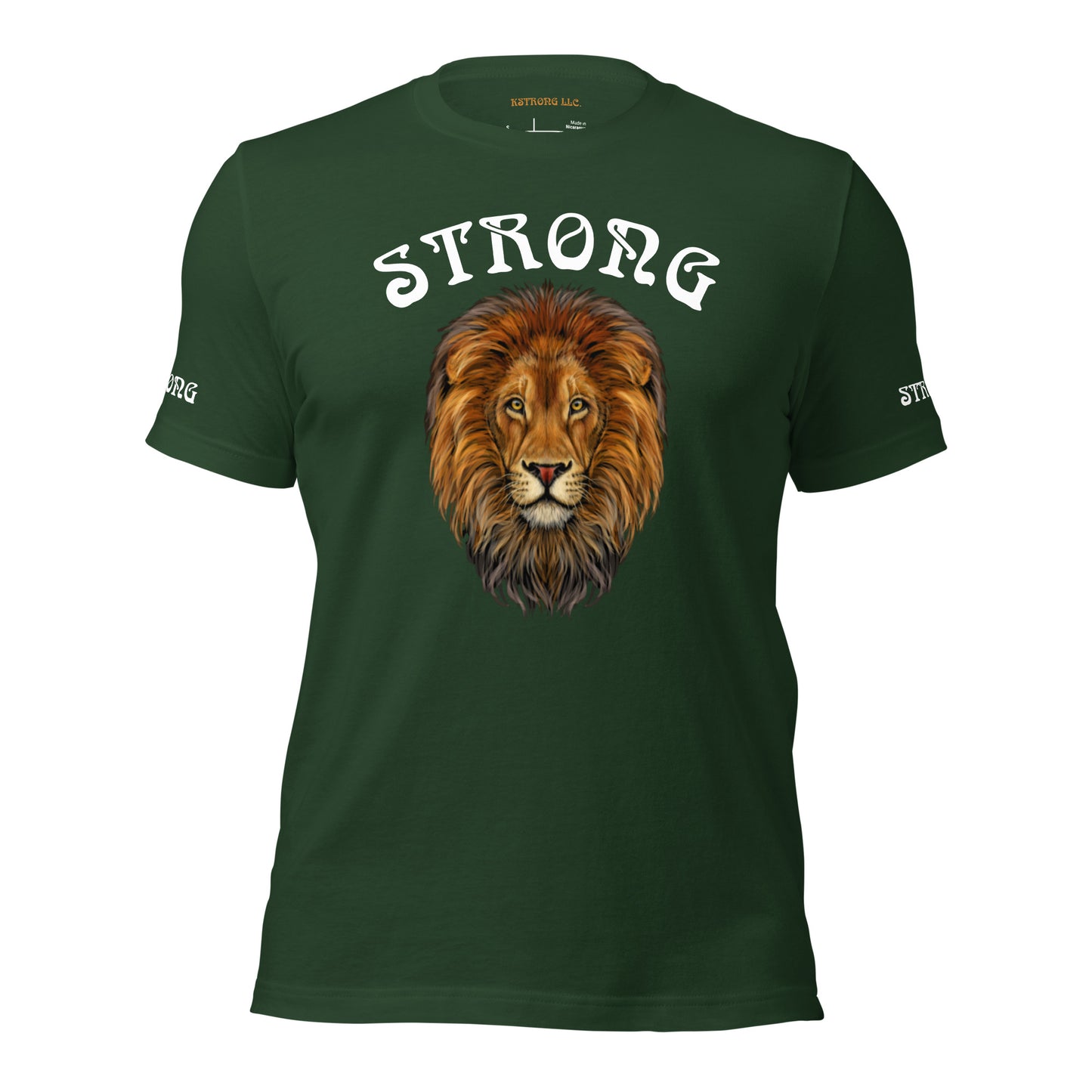 “STRONG”Men’s T-Shirt W/White Arch Font