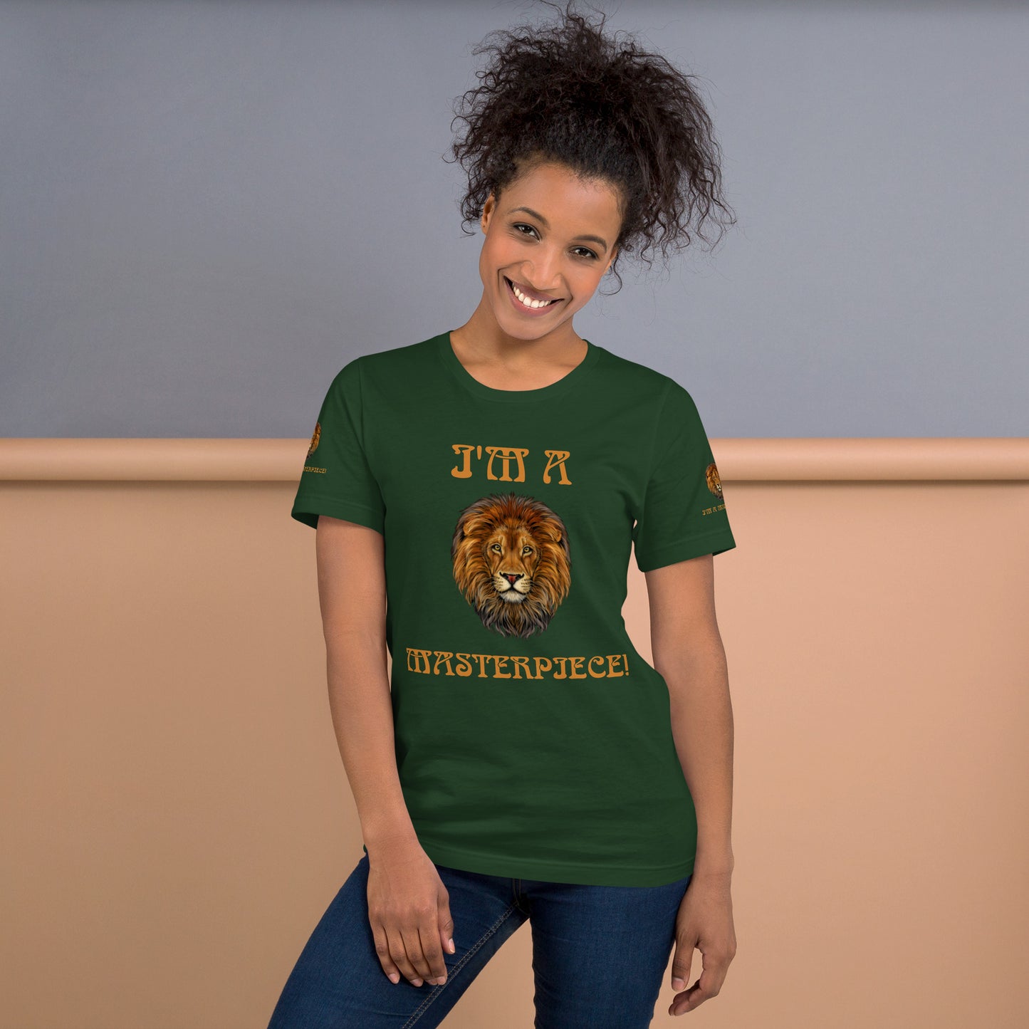 “I’M A MASTERPIECE!"Unisex T-Shirt W/Bronze Font