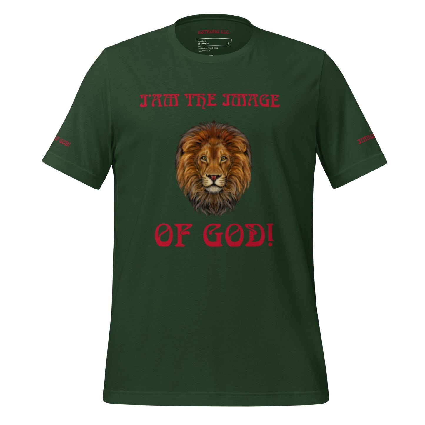 “I’AM THE IMAGE OF GOD!”Unisex T-Shirt W/Red Font