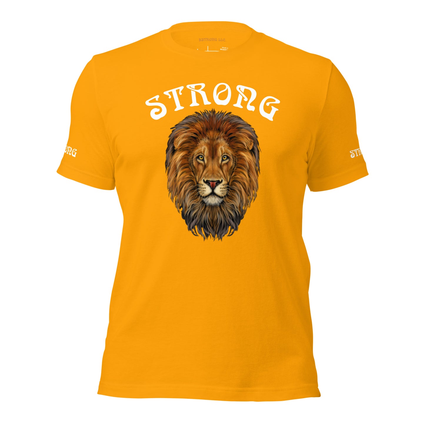 “STRONG”Men’s T-Shirt W/White Arch Font