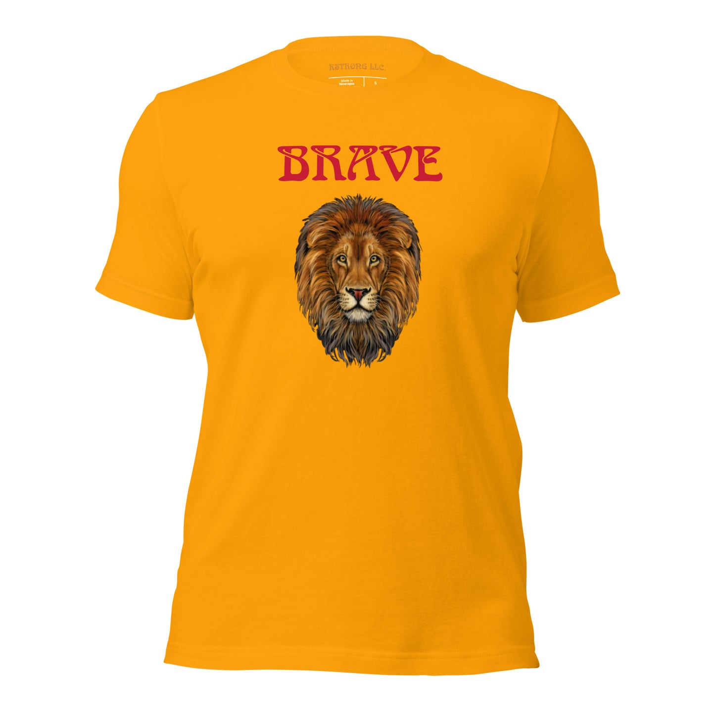 “BRAVE”Unisex T-Shirt W/Red Font