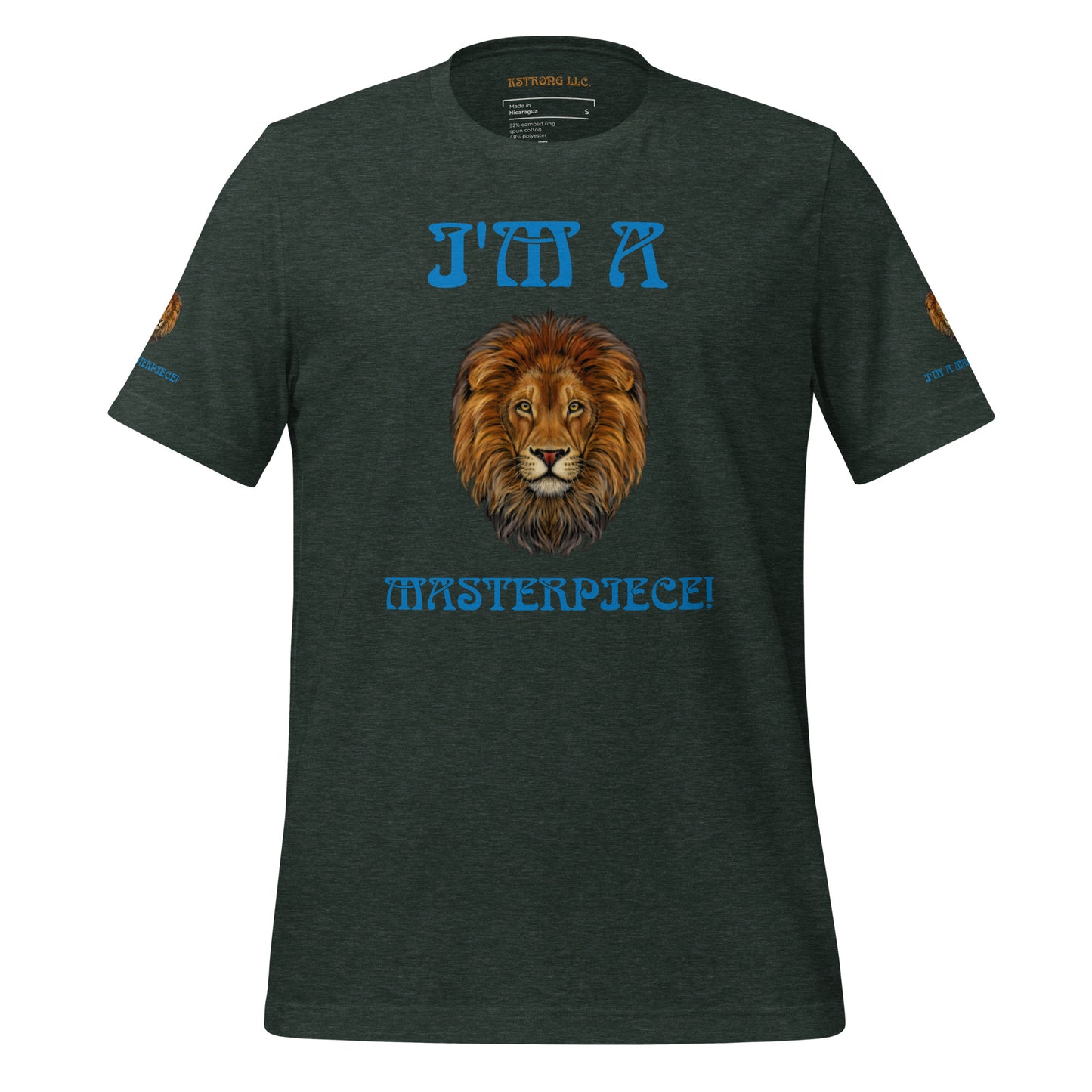 I’M A MASTERPIECE!"Unisex T-Shirt W/Blue Font