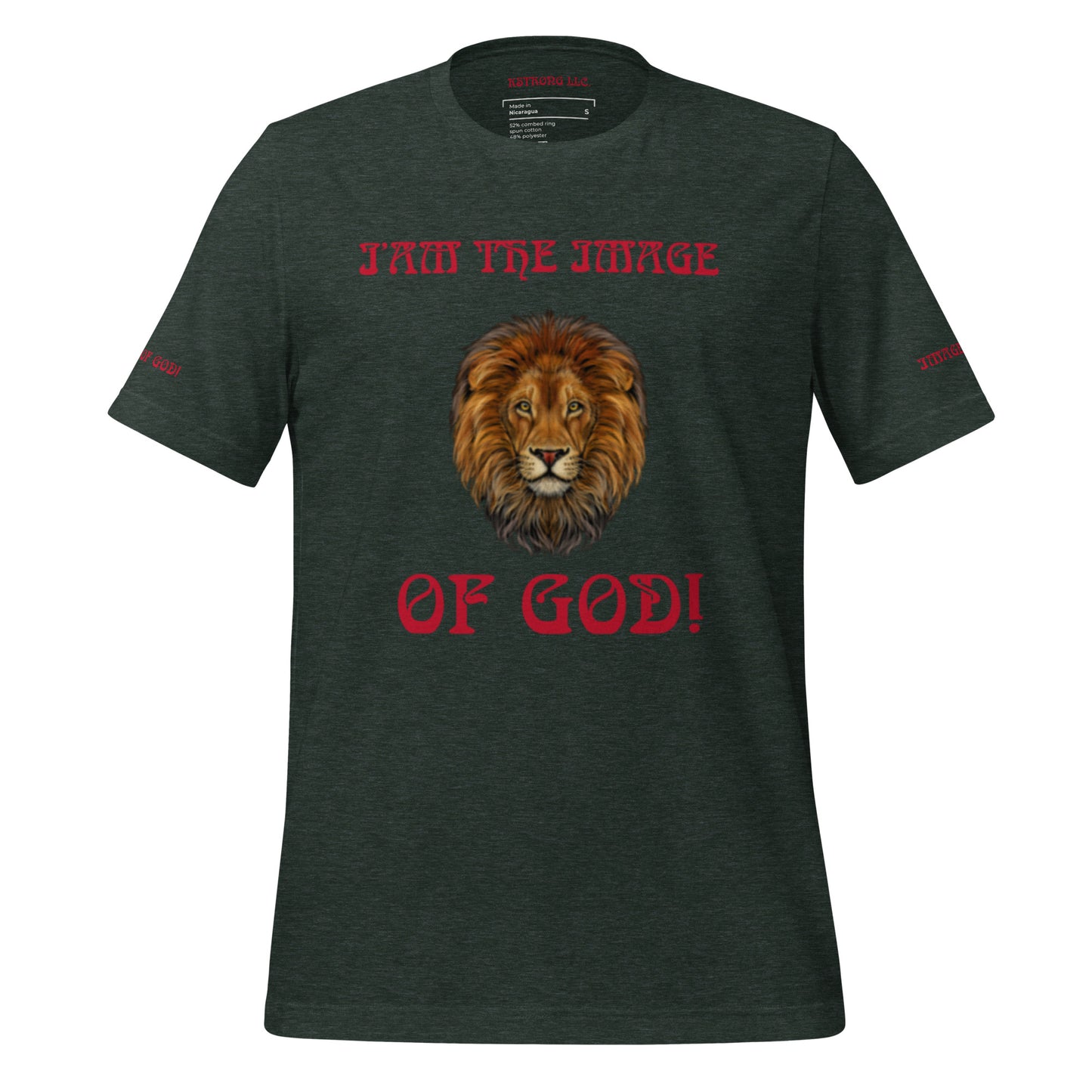 “I’AM THE IMAGE OF GOD!”Unisex T-Shirt W/Red Font