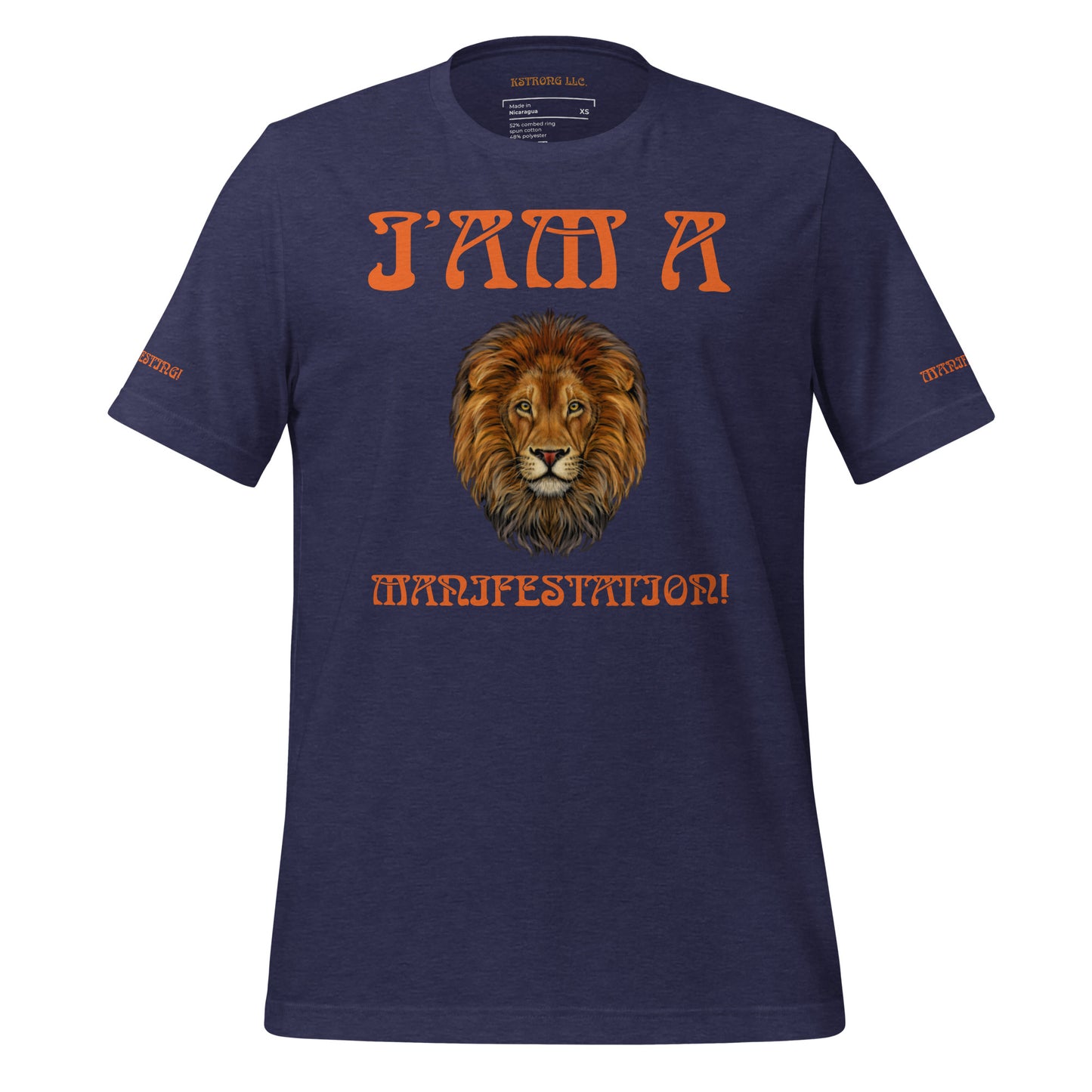 “I’AM A MANIFESTATION!”Unisex T-Shirt W/Orange Font