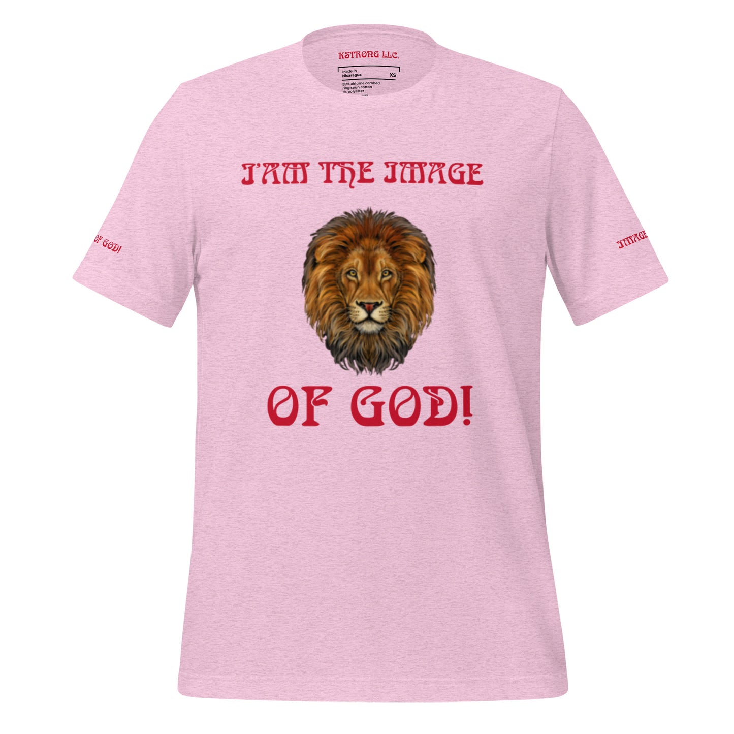 “I’AM THE IMAGE OF GOD!”Unisex T-Shirt W/Red Font