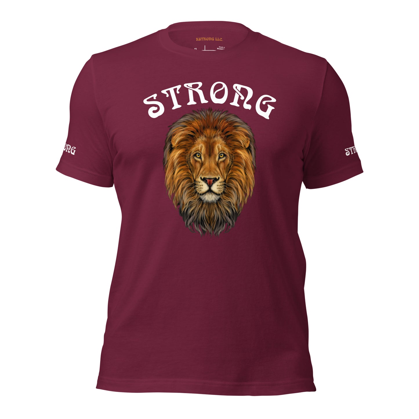 “STRONG”Men’s T-Shirt W/White Arch Font