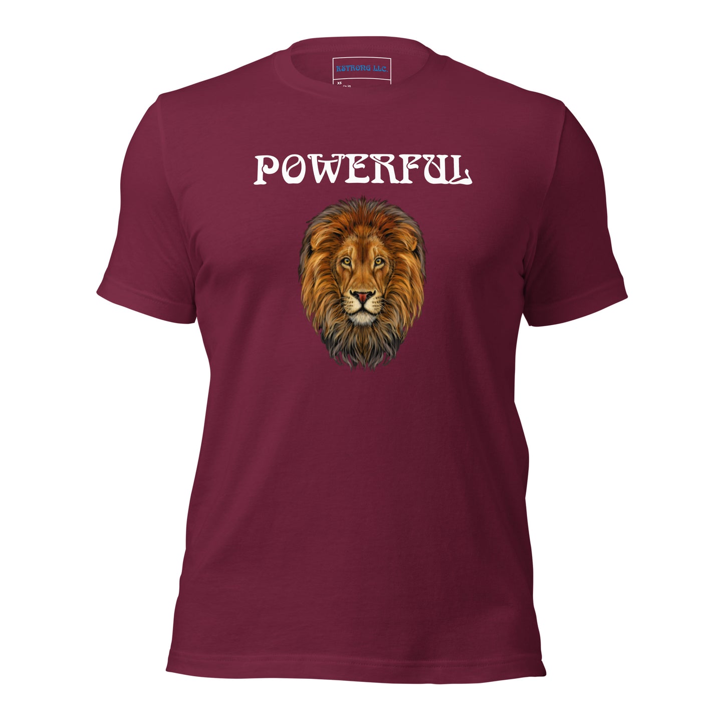 “POWERFUL”Unisex T-Shirt W/White Font