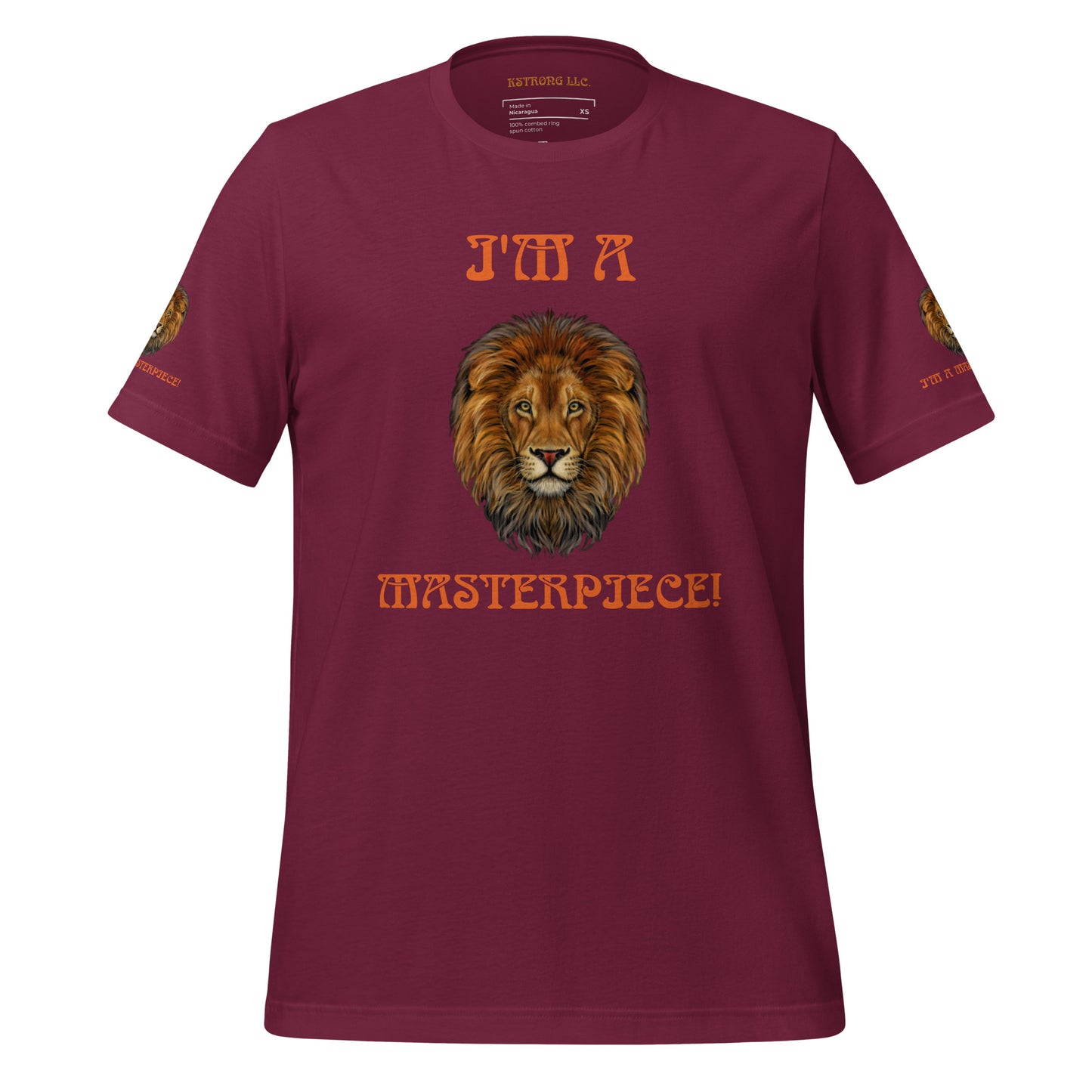 “I’M A MASTERPIECE!”Unisex T-Shirt W/Orange Font