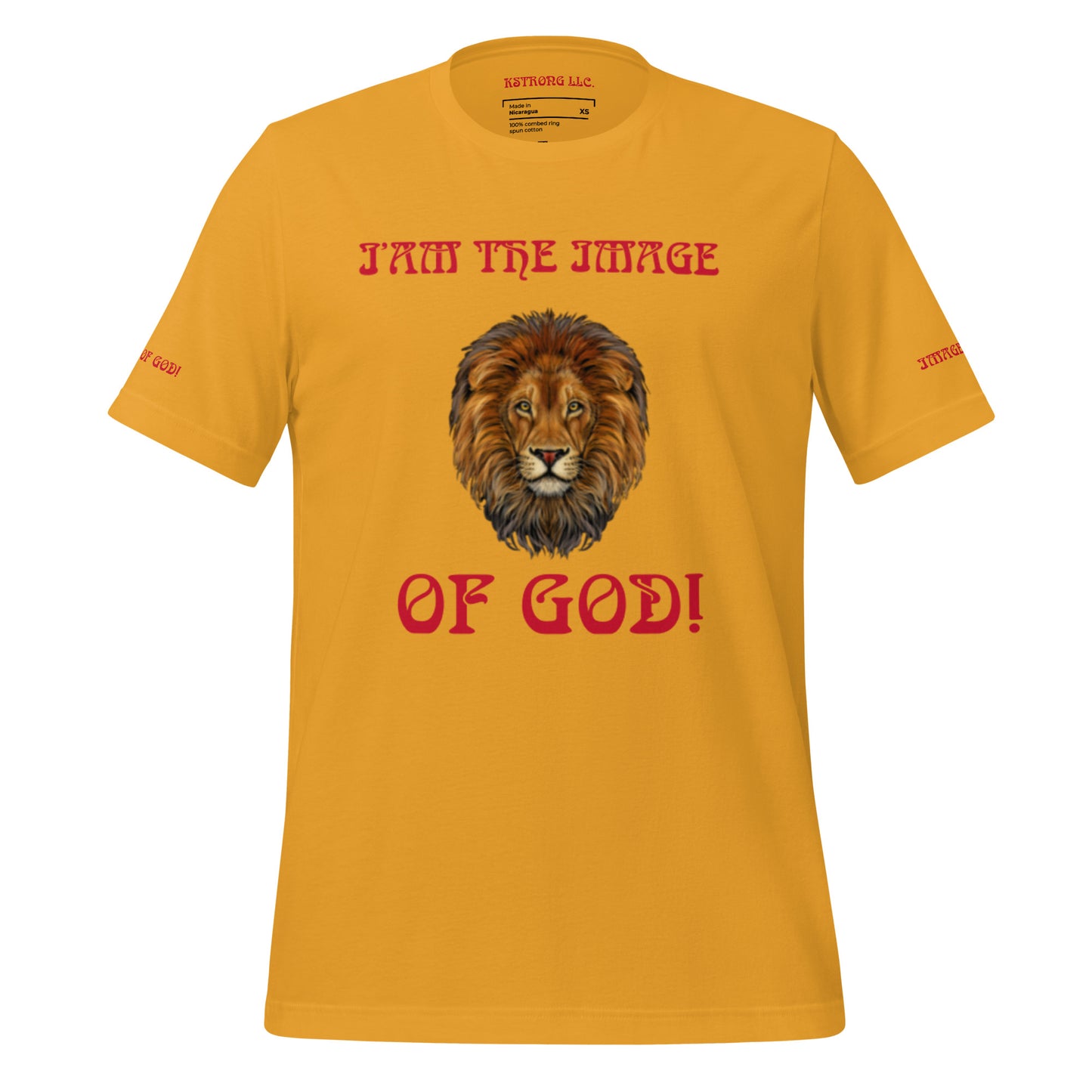 “I’AM THE IMAGE OF GOD!”Unisex T-Shirt W/Red Font