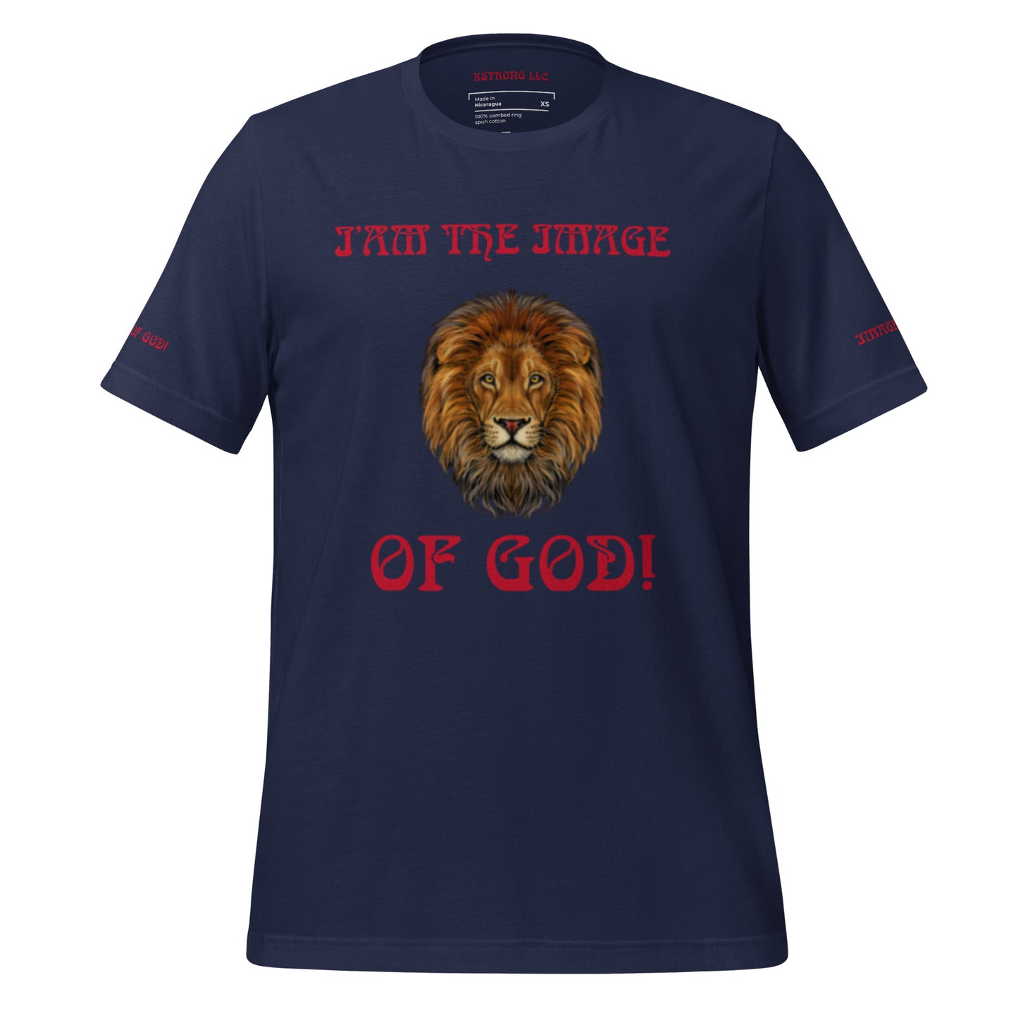 “I’AM THE IMAGE OF GOD!”Unisex T-Shirt W/Red Font