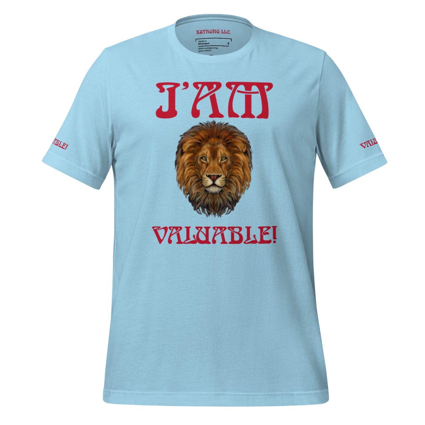 “I’AM VALUABLE!"Unisex T-Shirt W/Red Font