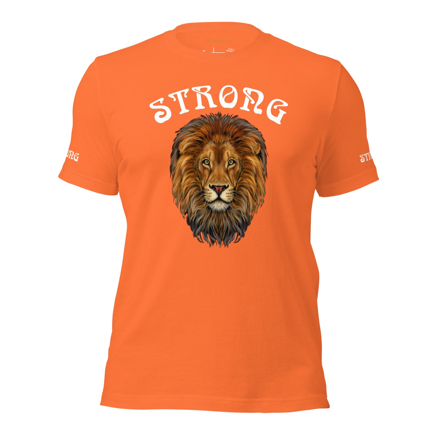 “STRONG”Men’s T-Shirt W/White Arch Font