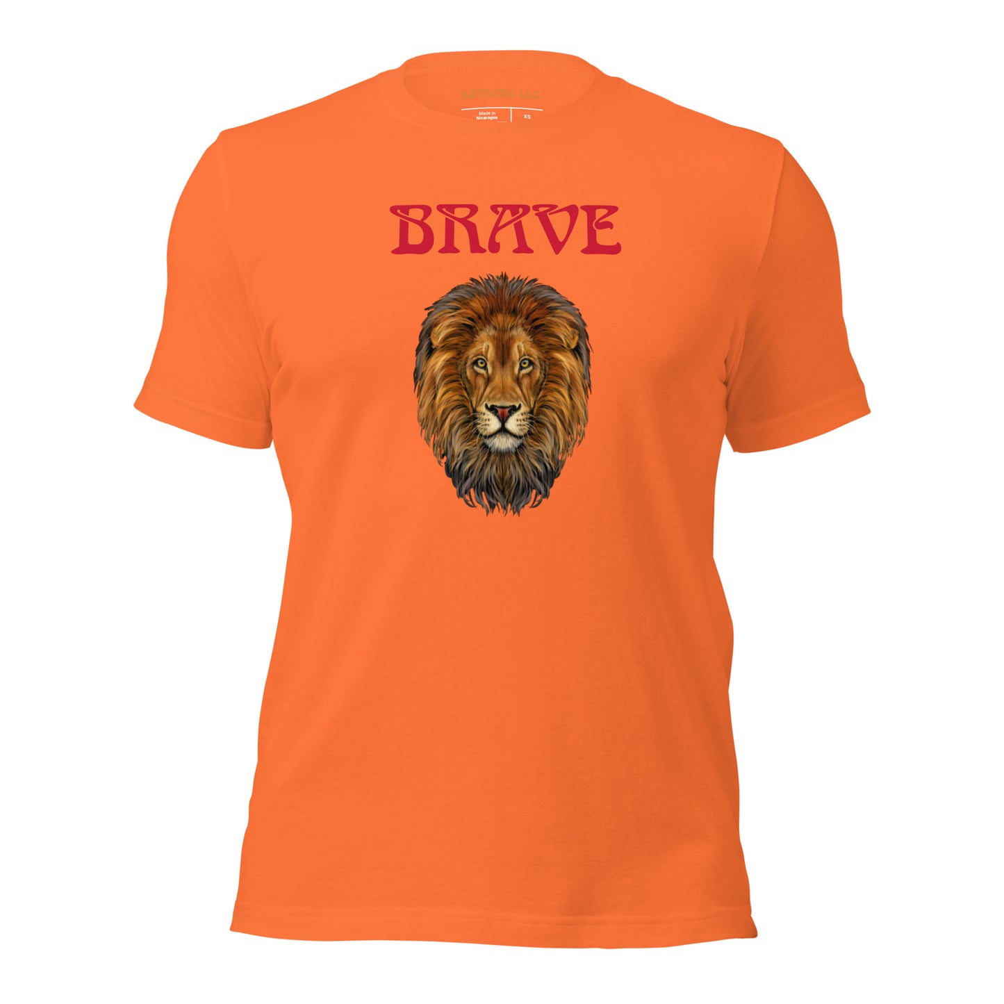 “BRAVE”Unisex T-Shirt W/Red Font