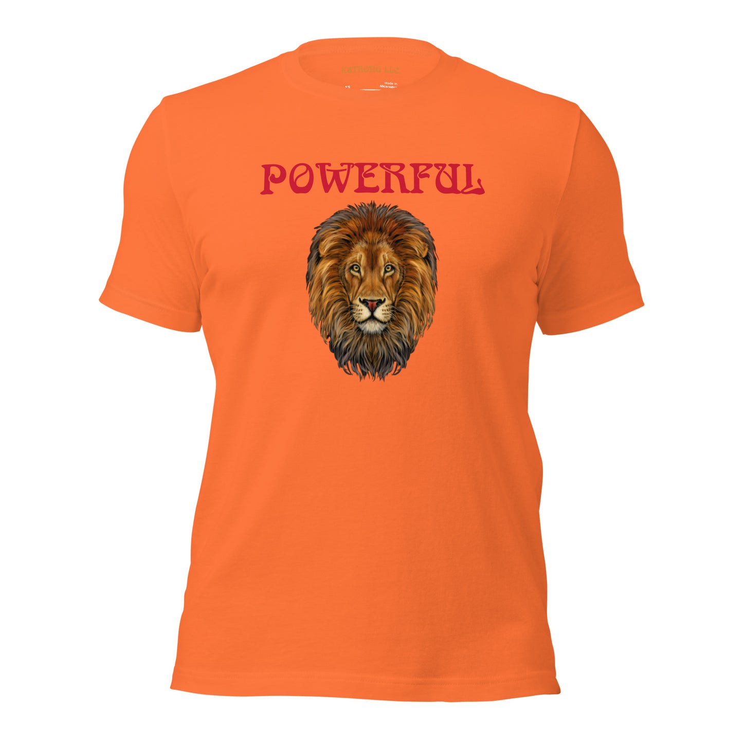 “POWERFUL”Unisex T-Shirt W/Red Font