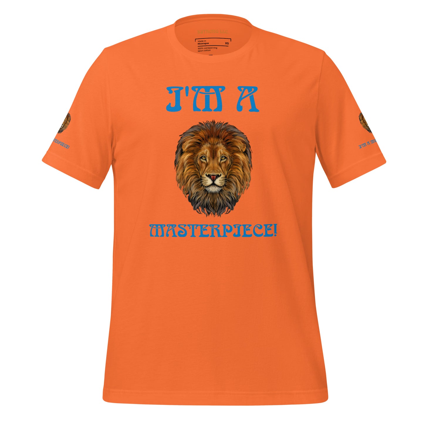I’M A MASTERPIECE!"Unisex T-Shirt W/Blue Font