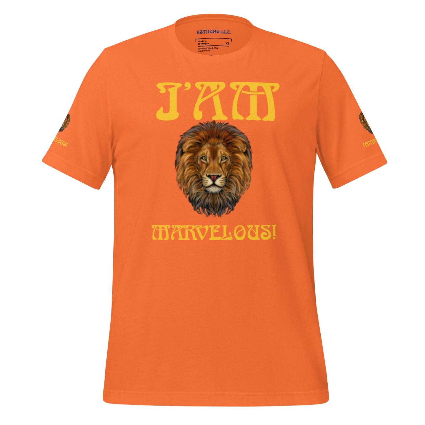 “I’AM MARVELOUS!” Unisex T-Shirt W/Yellow Font