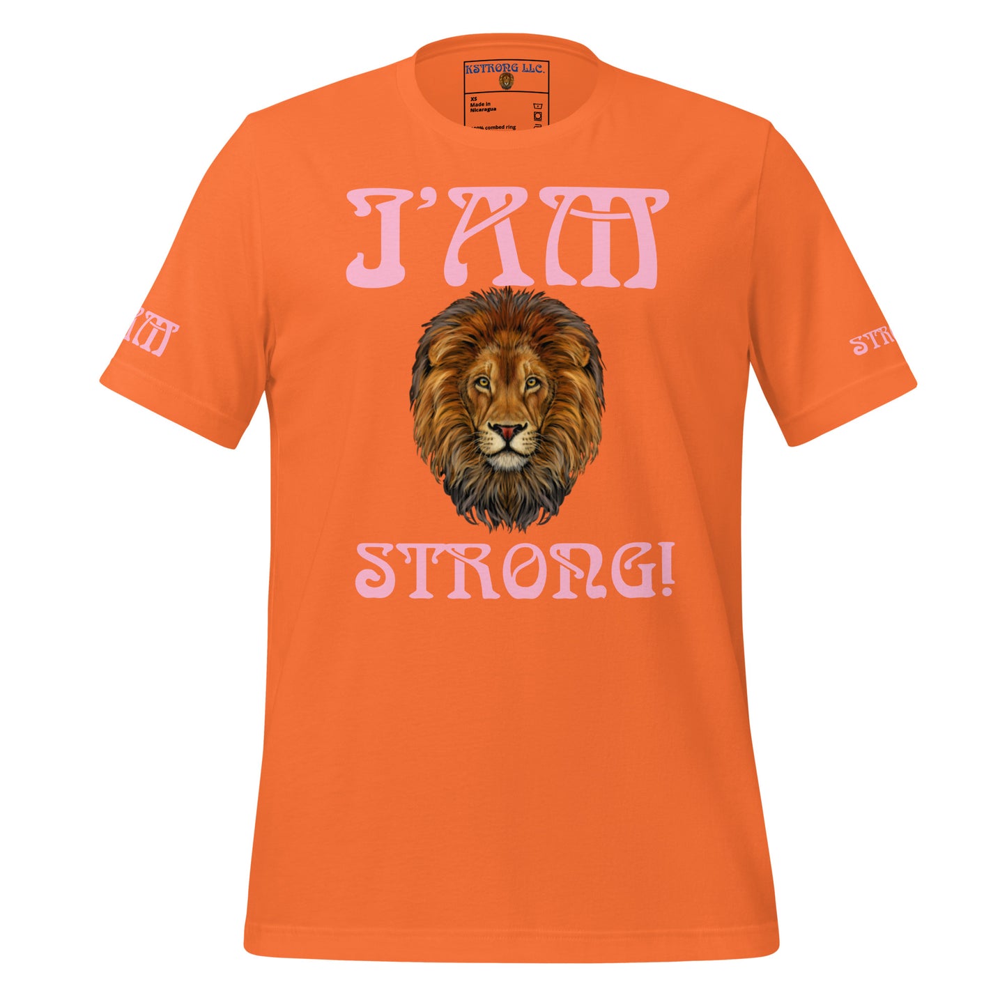 “I’AM STRONG!”Unisex T-Shirt W/Cotton Candy Font