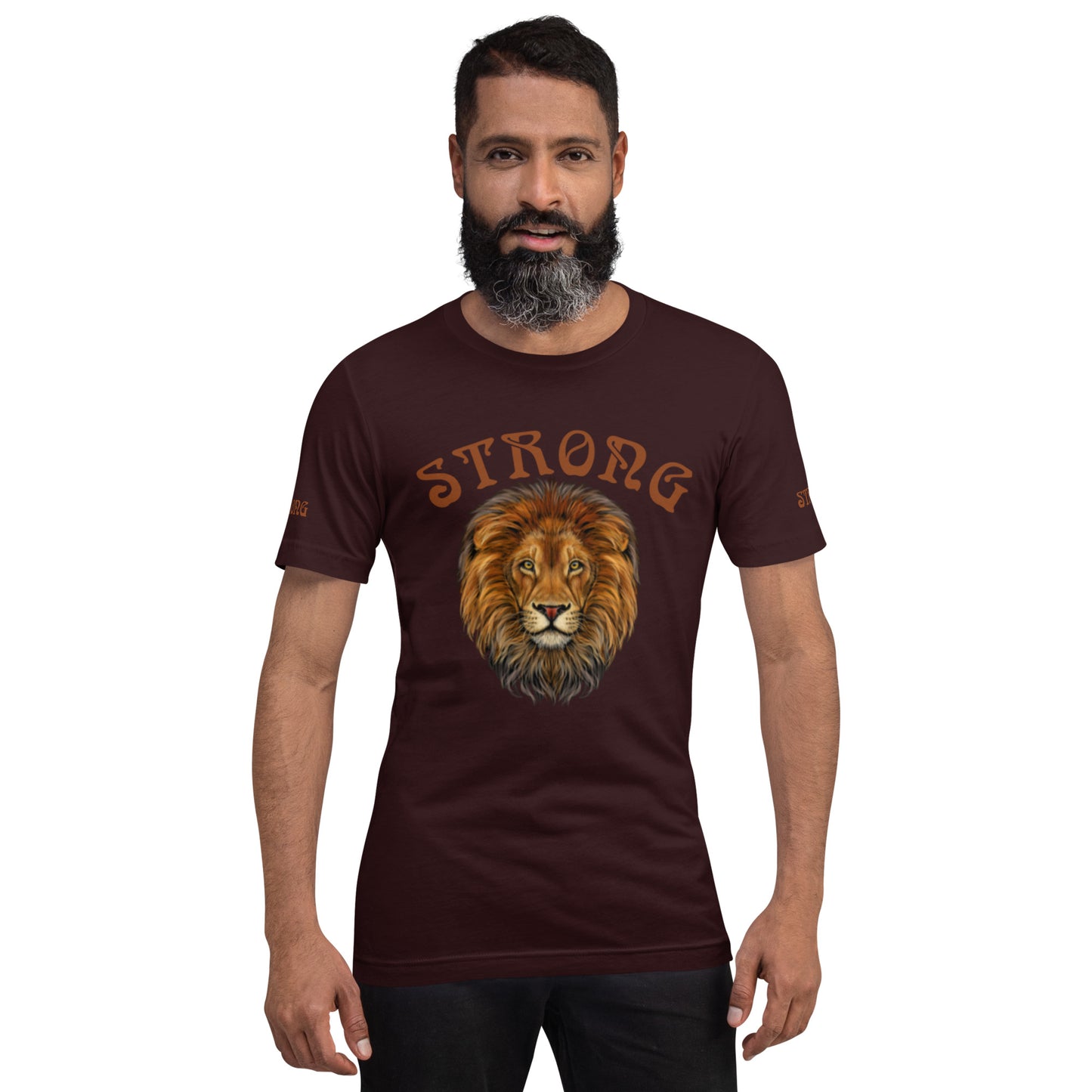“STRONG” Men’s T-Shirt W/Brown Font