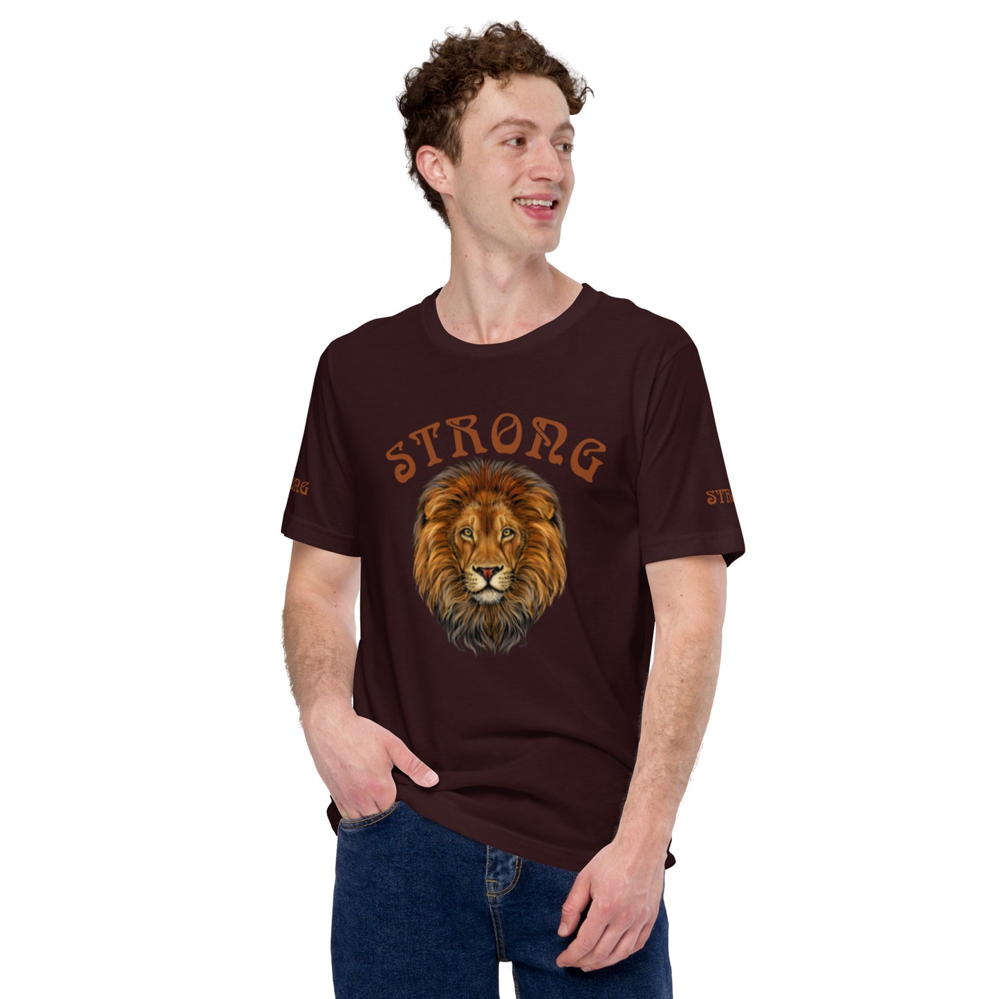 “STRONG” Men’s T-Shirt W/Brown Font