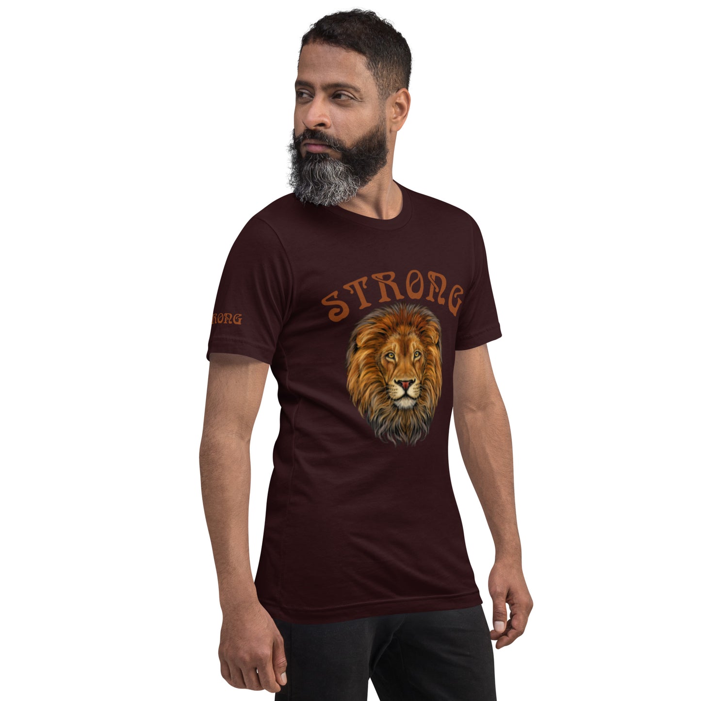 “STRONG” Men’s T-Shirt W/Brown Font