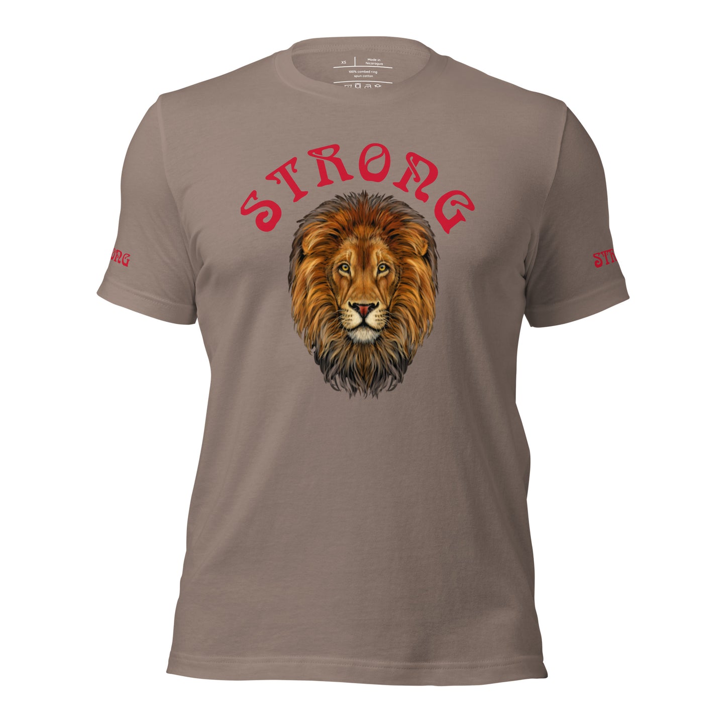 “STRONG”Men’s T-Shirt W/Red Arch Font
