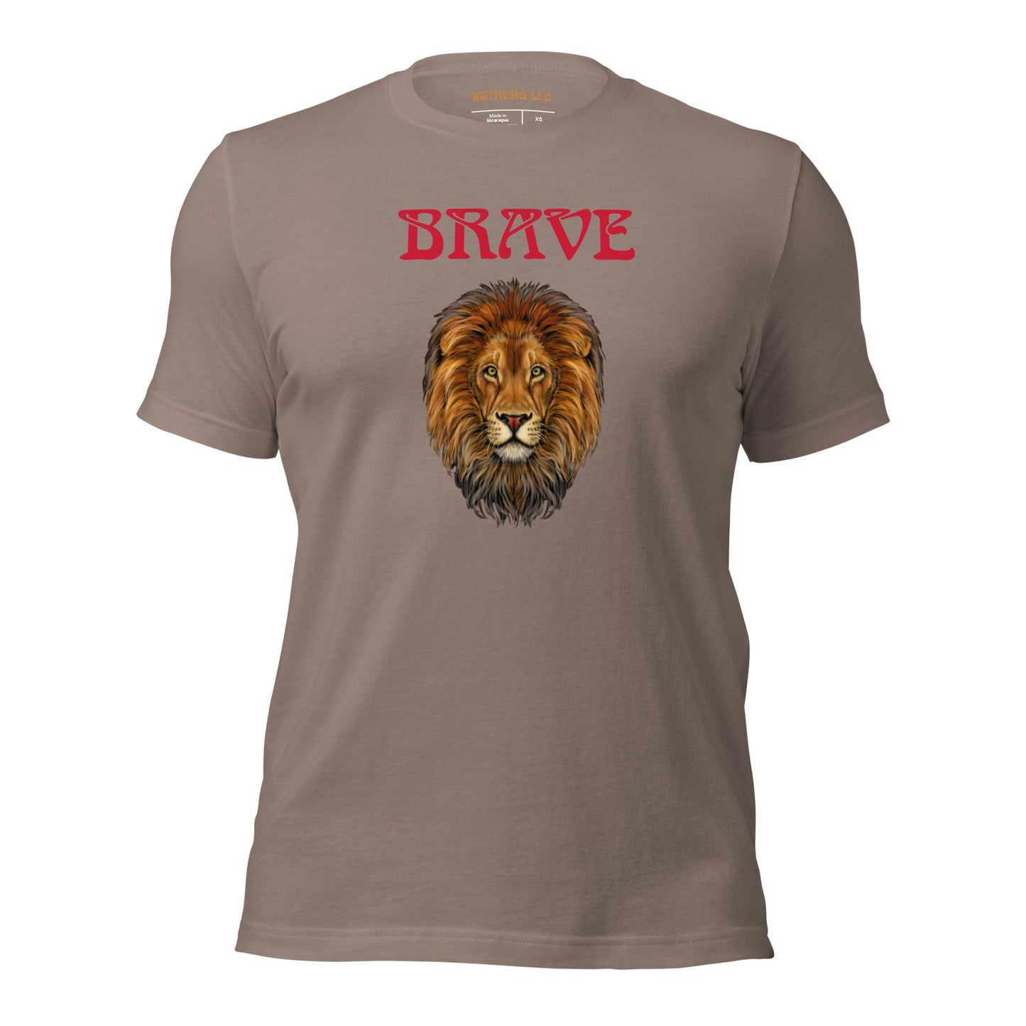 “BRAVE”Unisex T-Shirt W/Red Font