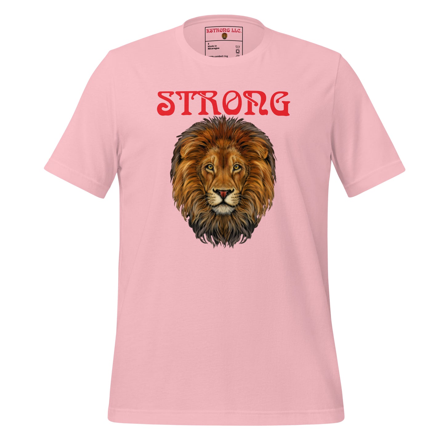 “STRONG”Unisex T-Shirt W/Back Double Red Font