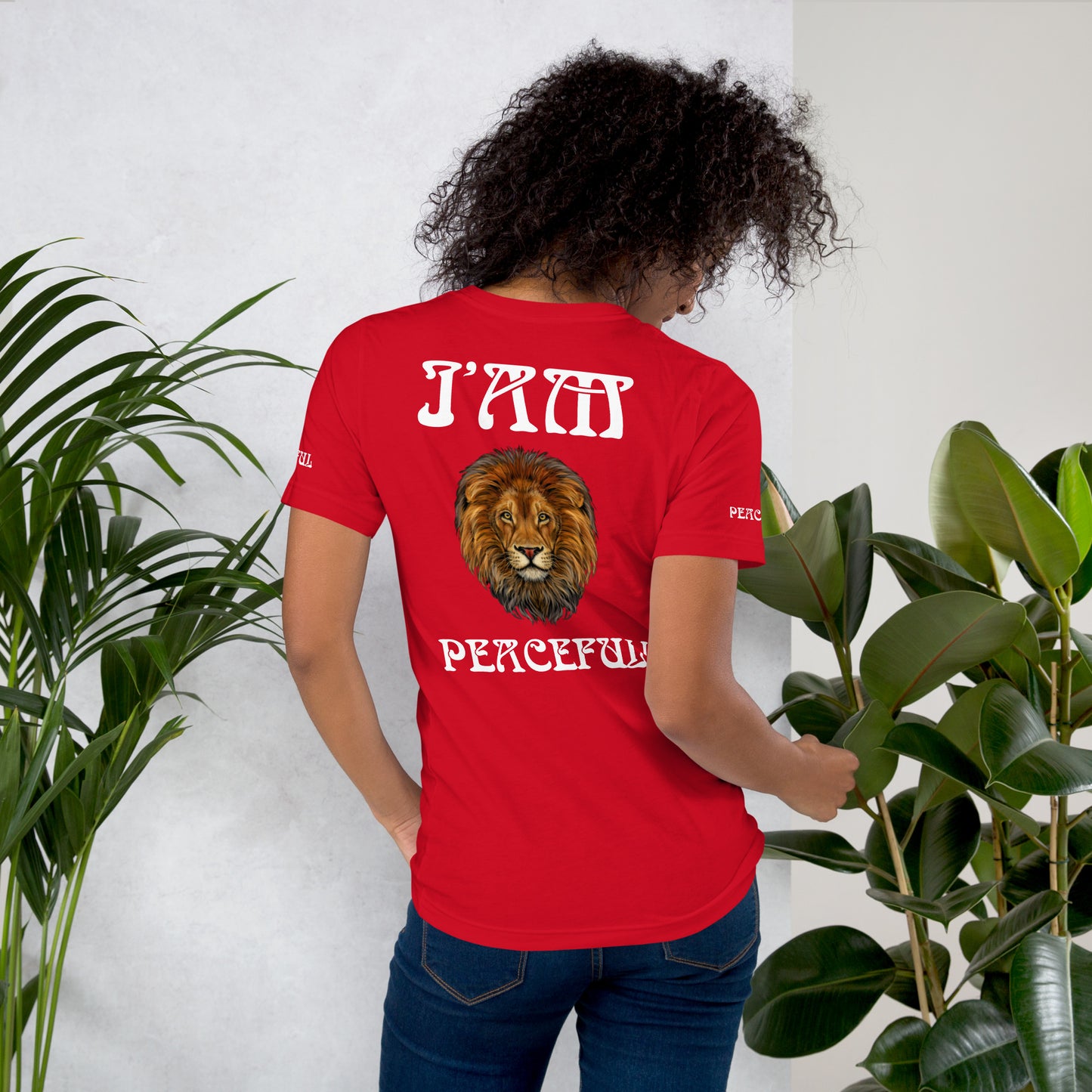 “I’AM JOYFUL!,PEACEFUL!"Unisex T-Shirt W/White Font